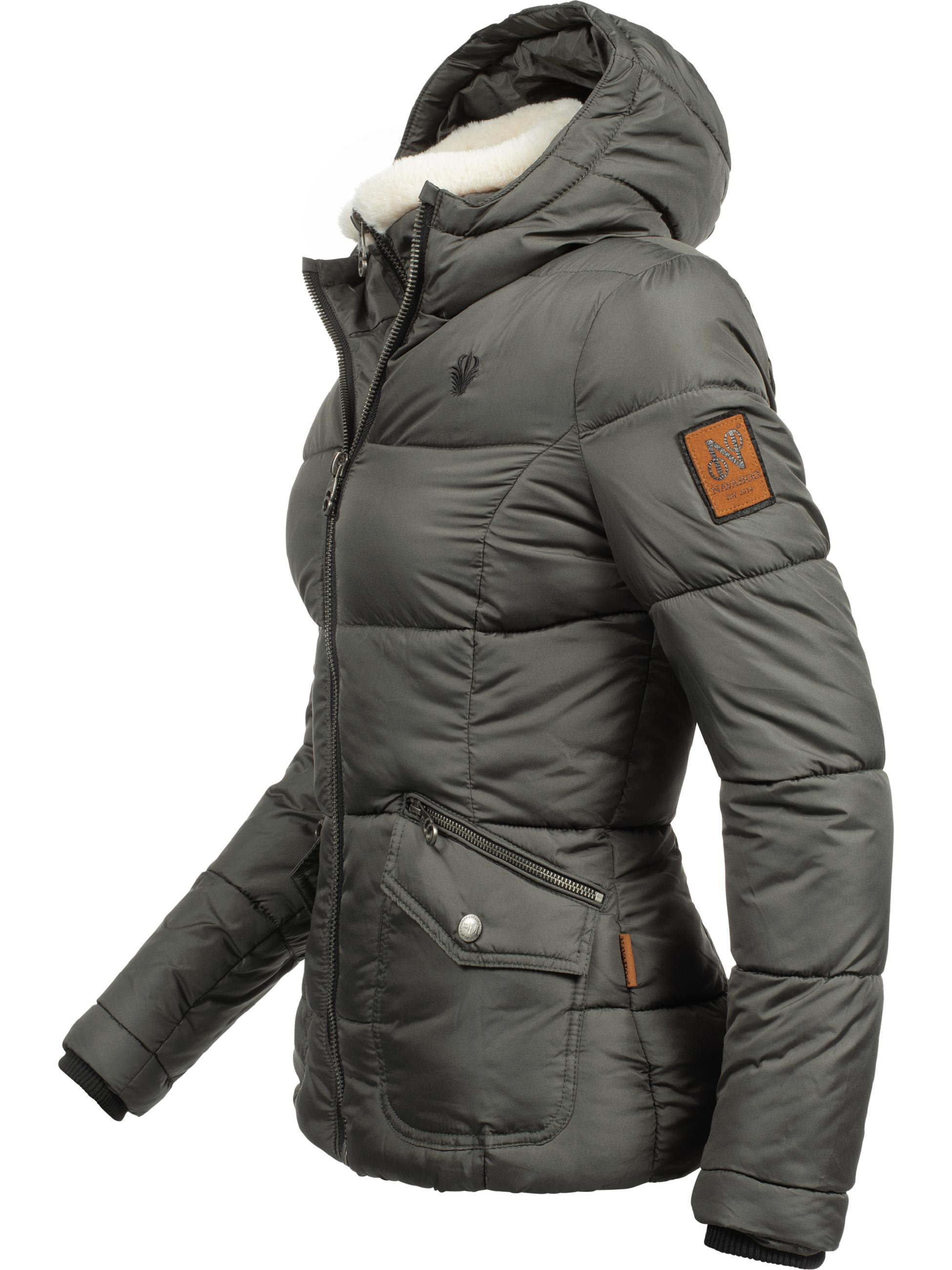 Winter Steppjacke mit Kapuze "Megan" Anthrazit