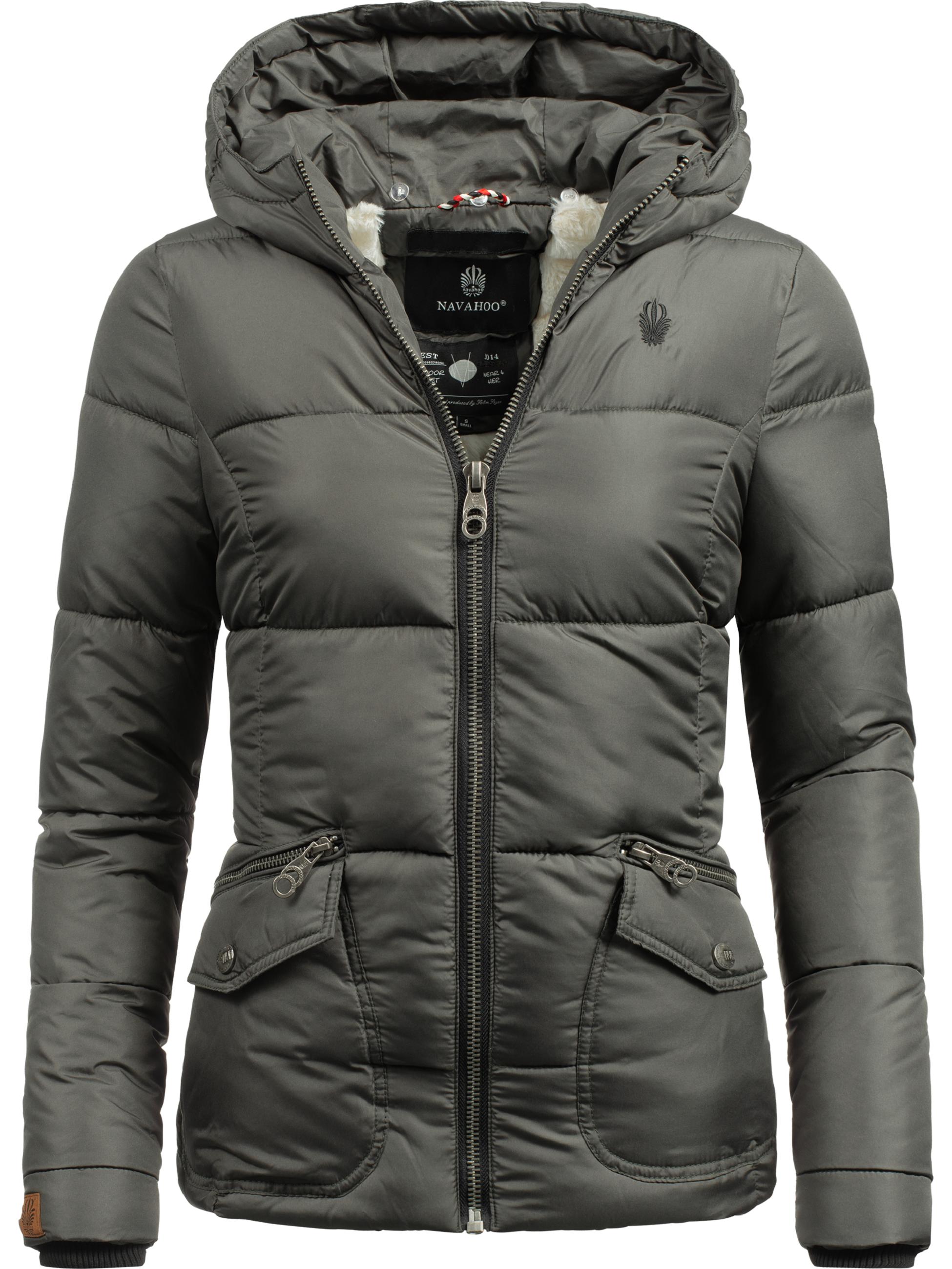 Winter Steppjacke mit Kapuze "Megan" Anthrazit