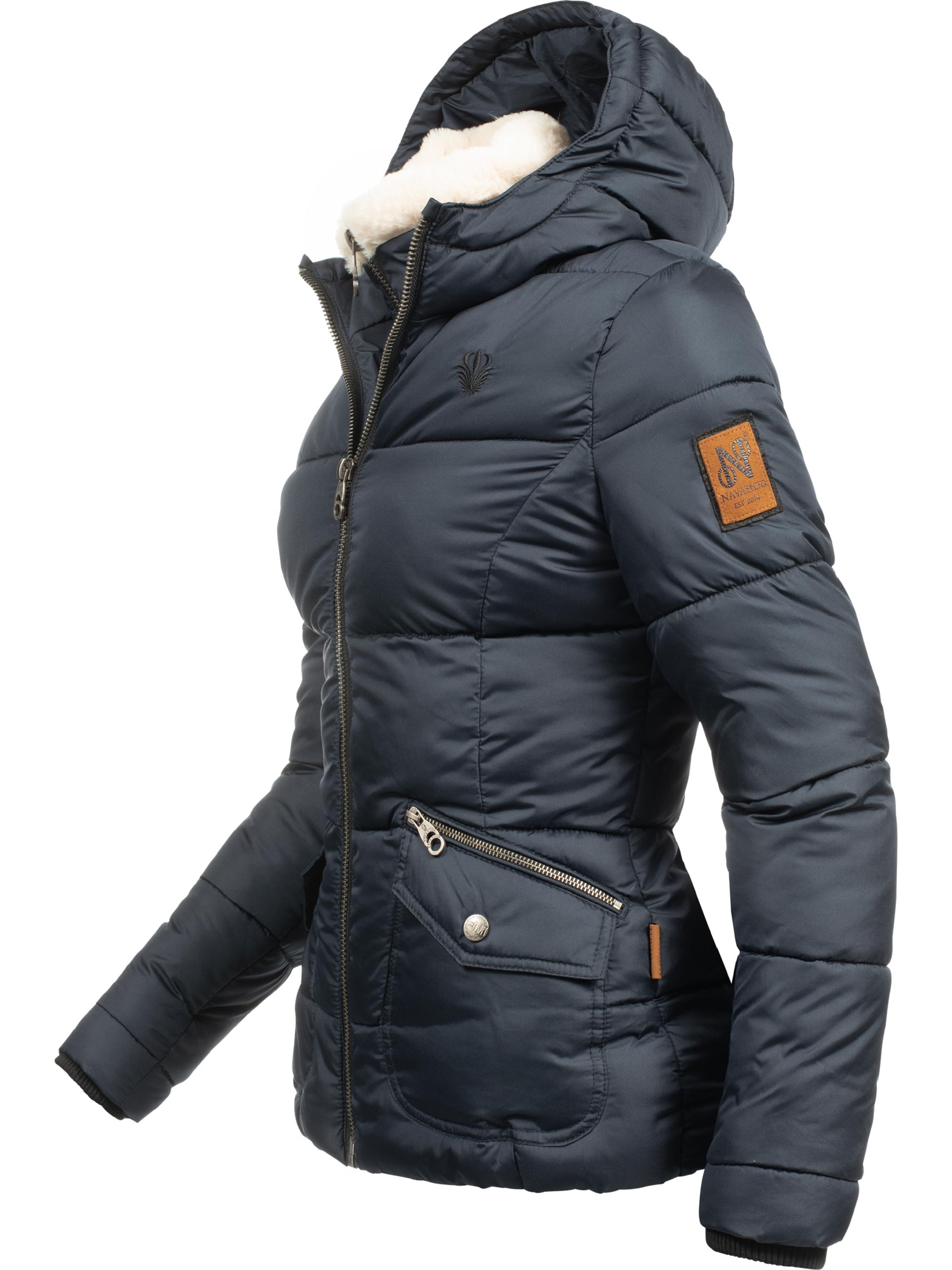 Winter Steppjacke mit Kapuze "Megan" Blau