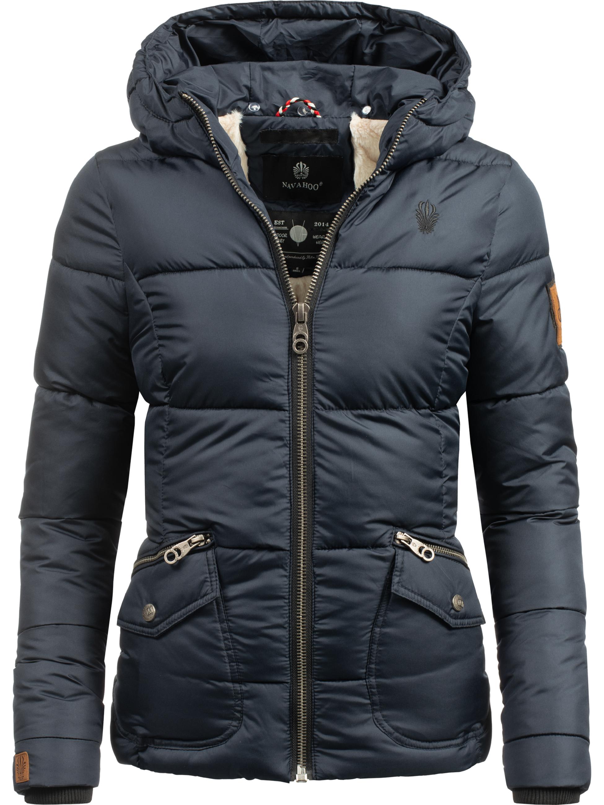 Winter Steppjacke mit Kapuze "Megan" Blau