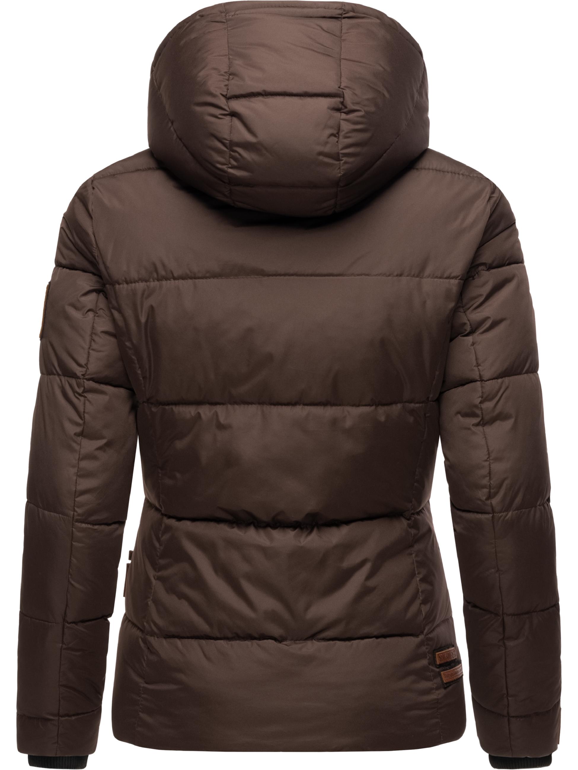 Winter Steppjacke mit Kapuze "Megan" Dark Choco