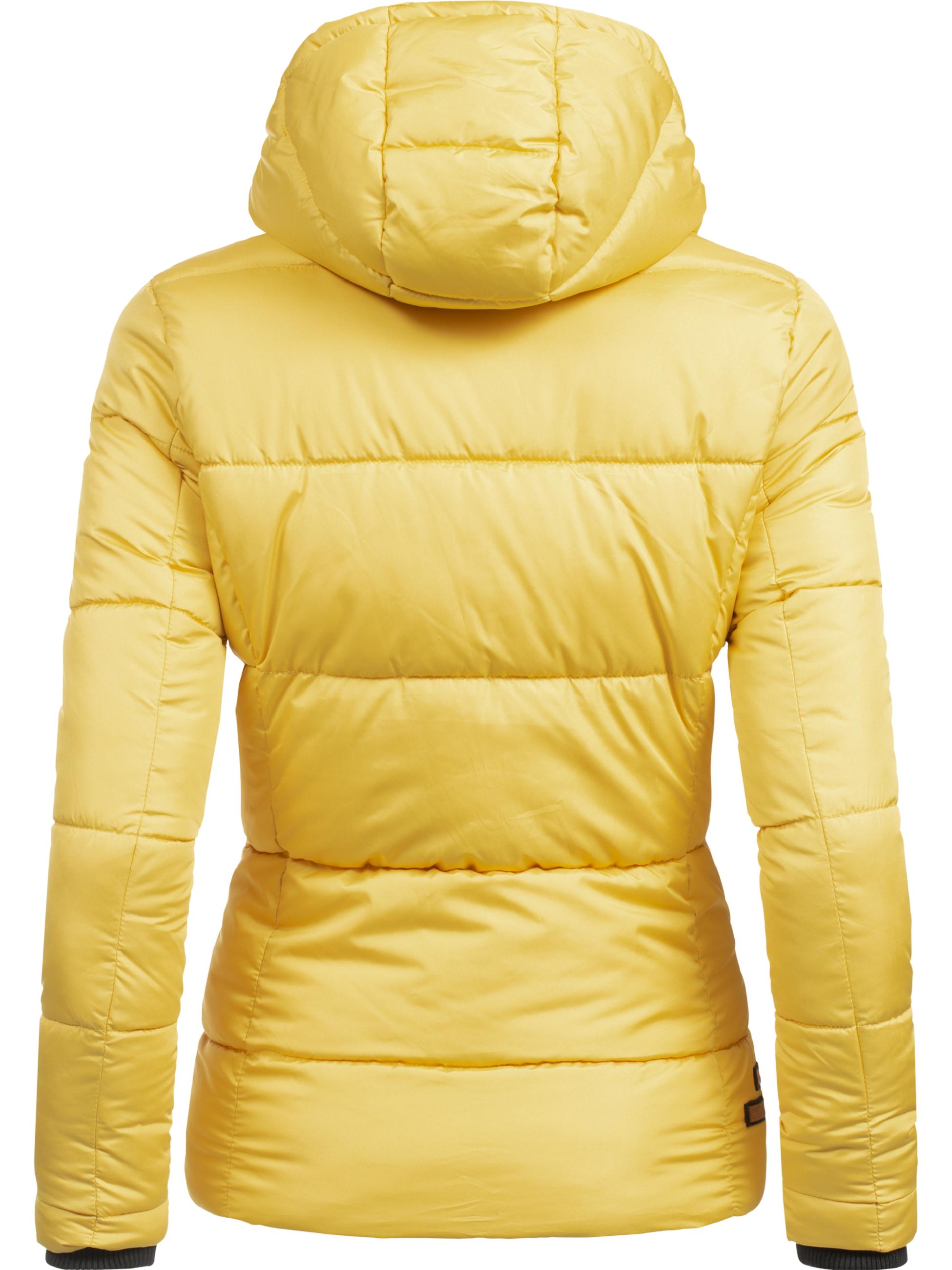 Winter Steppjacke mit Kapuze "Megan" Gelb