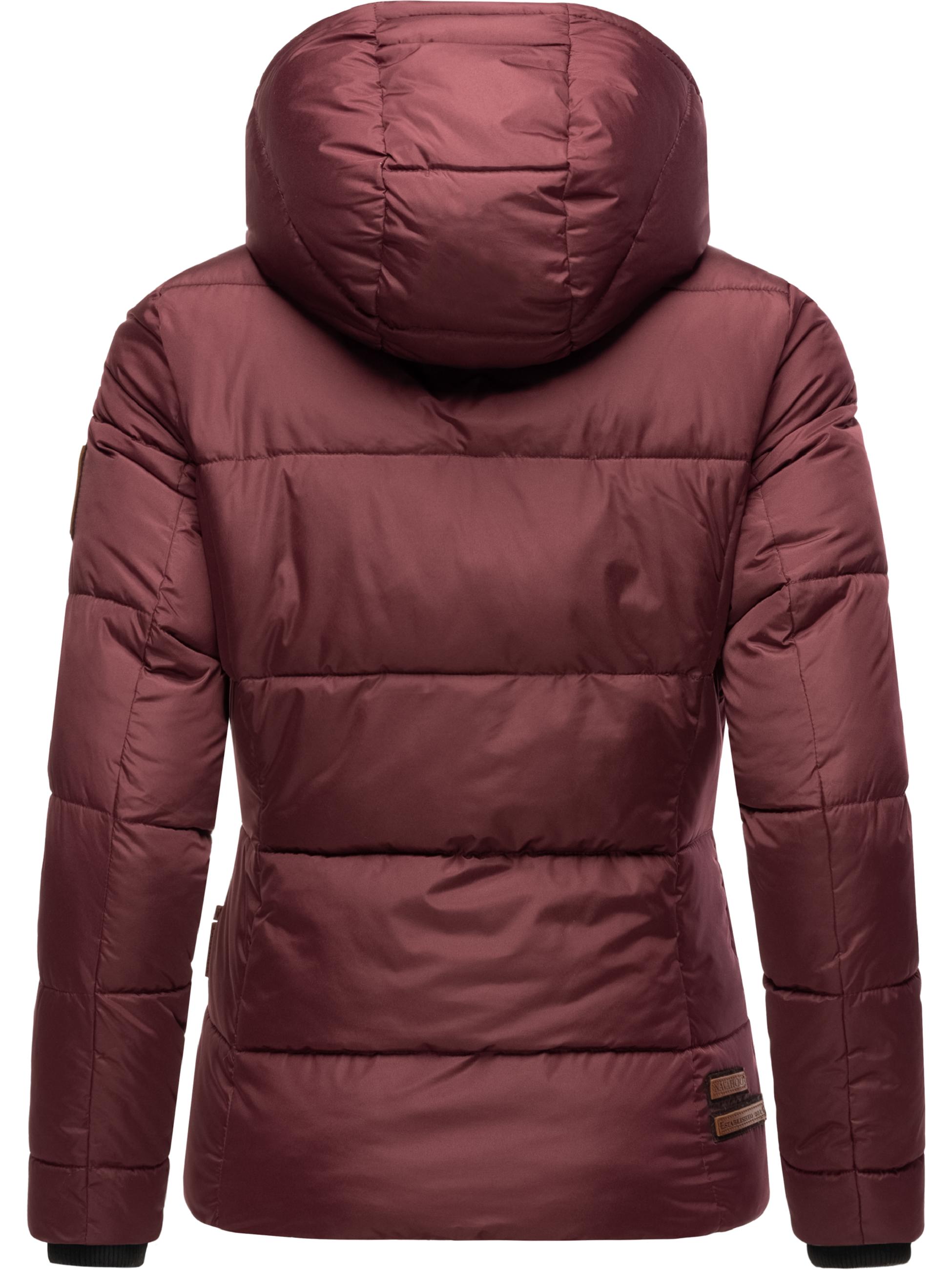 Winter Steppjacke mit Kapuze "Megan" Wine