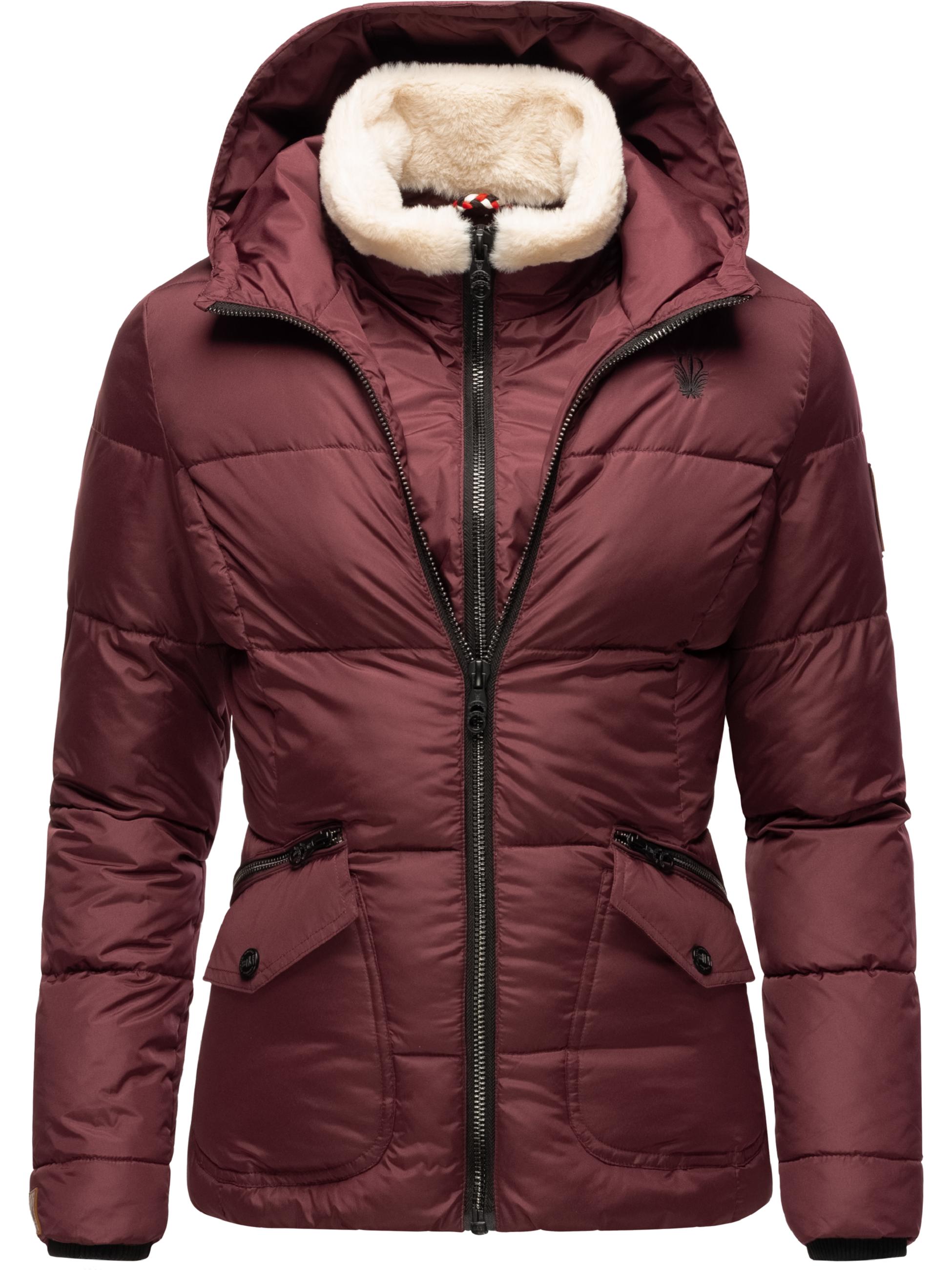 Winter Steppjacke mit Kapuze "Megan" Wine