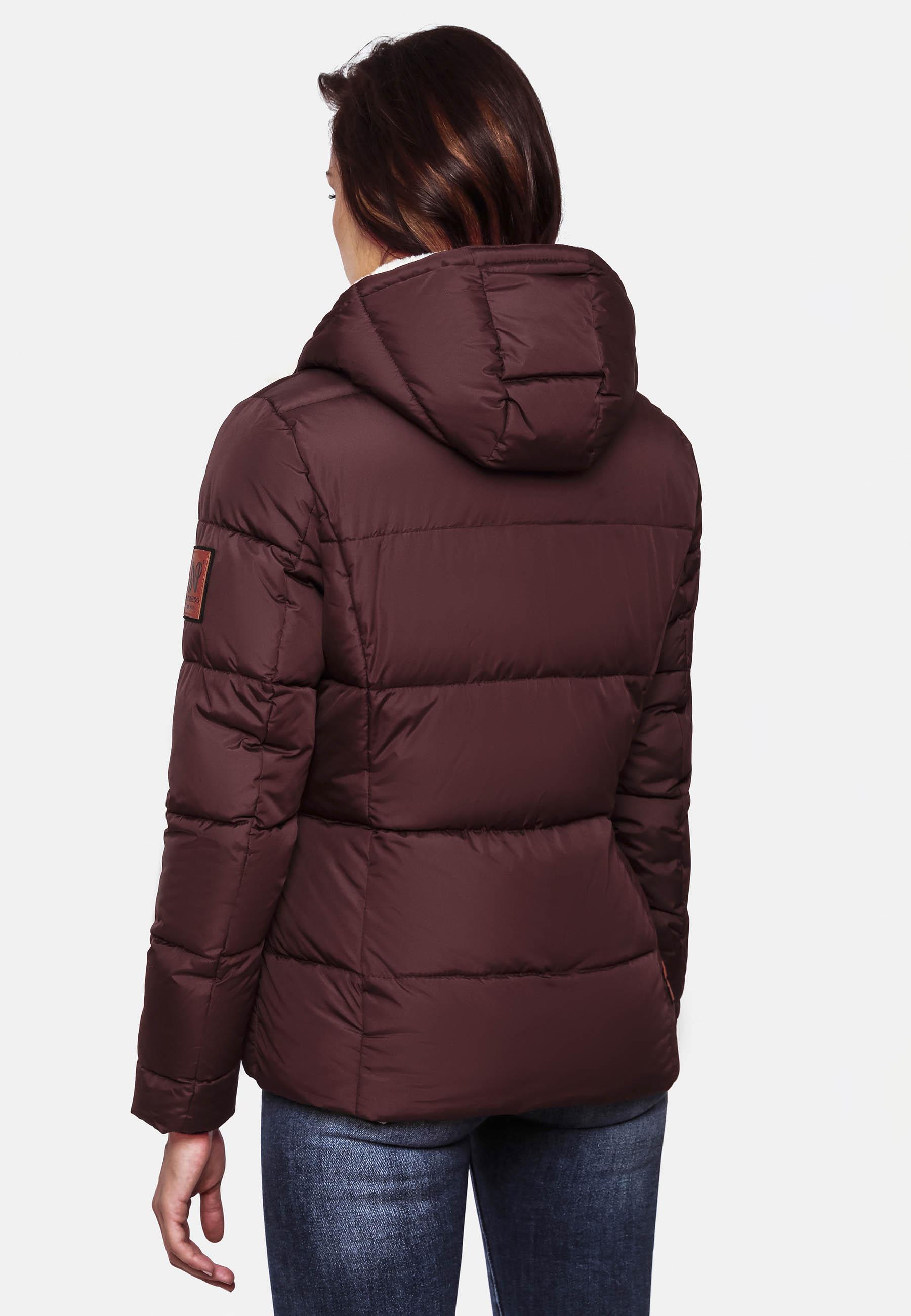 Winter Steppjacke mit Kapuze "Megan" Wine