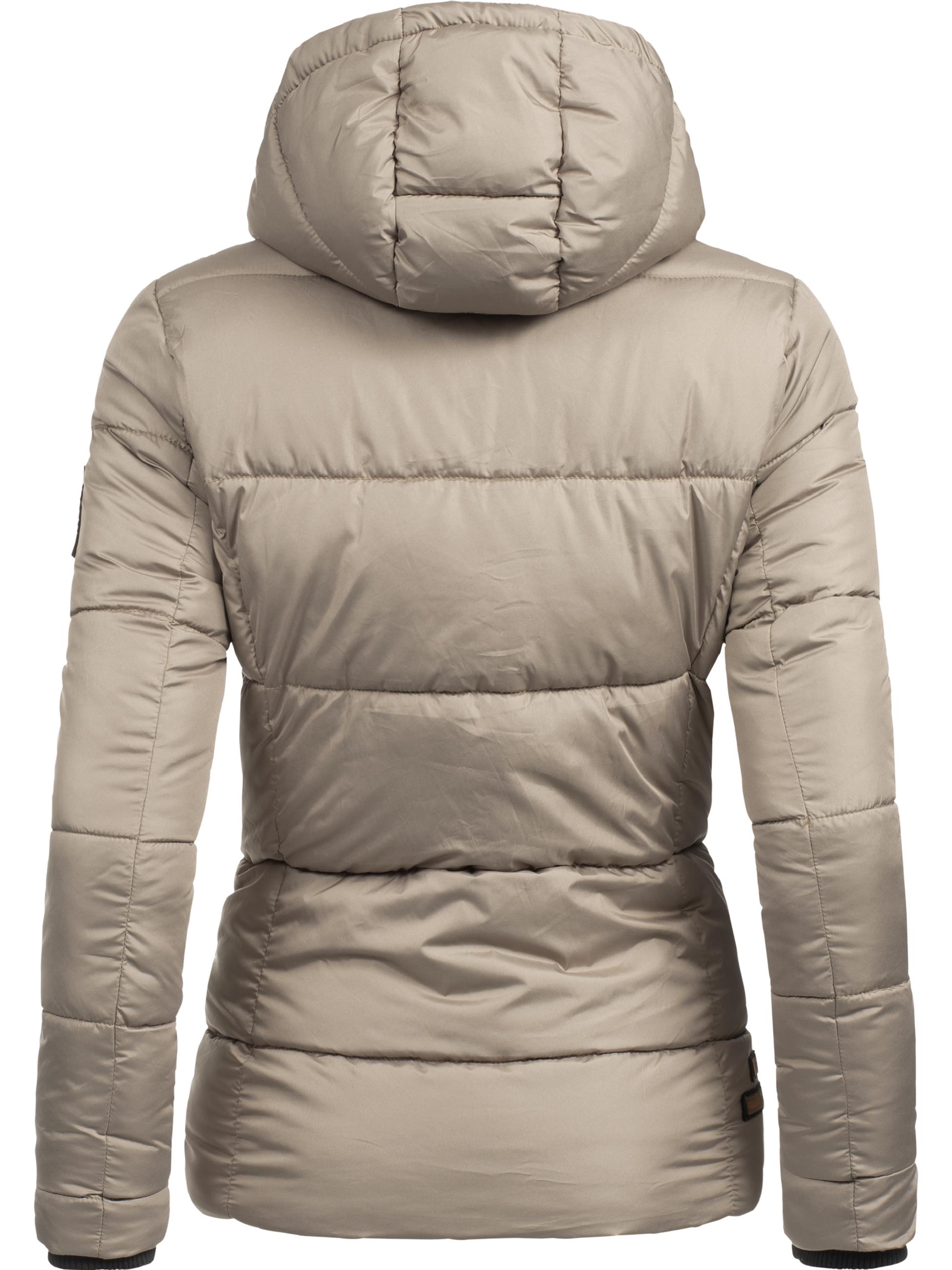 Winter Steppjacke mit Kapuze "Megan" taupe