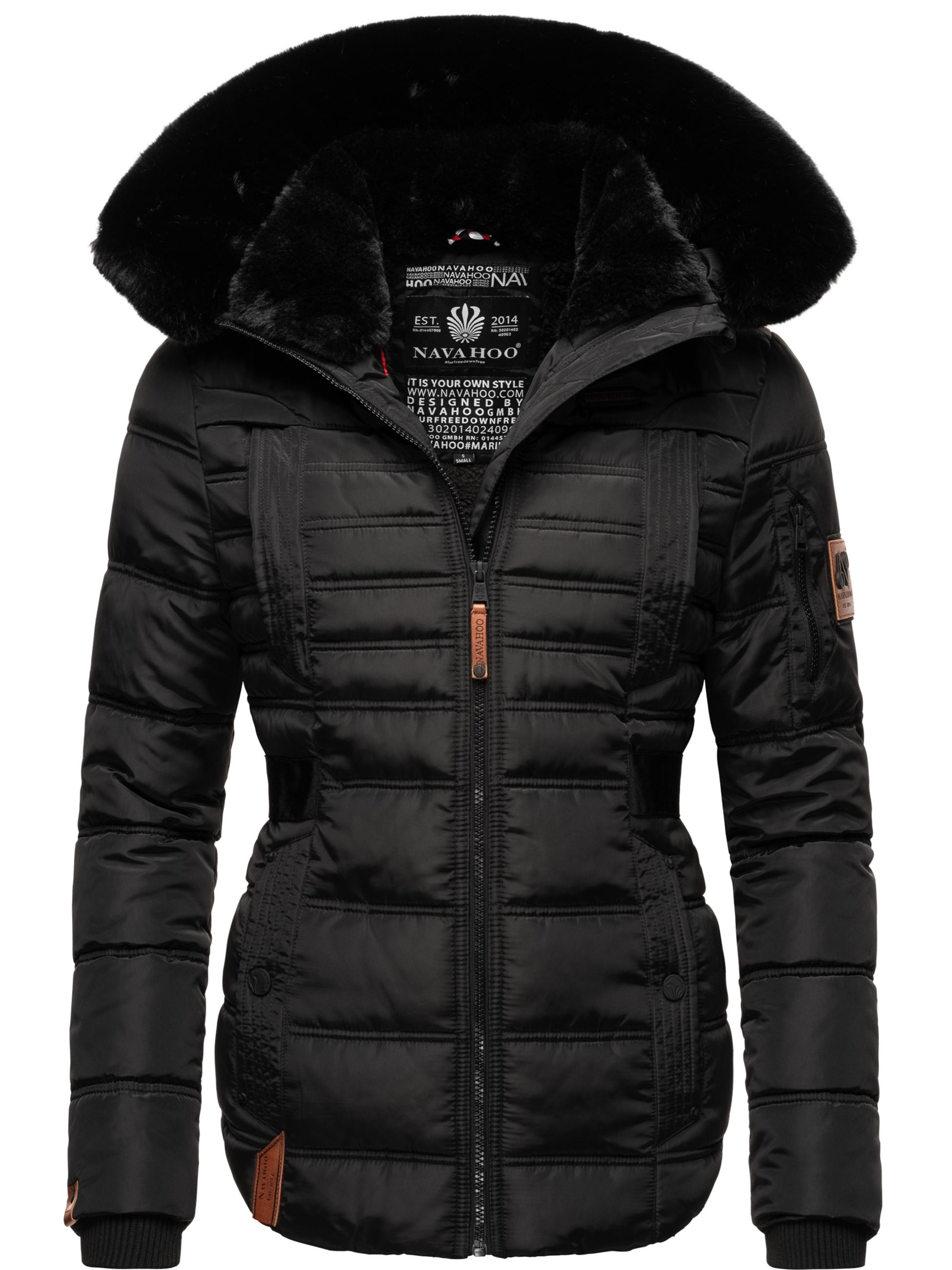 Gesteppte Winterjacke mit Kapuze "Melikaa" Black