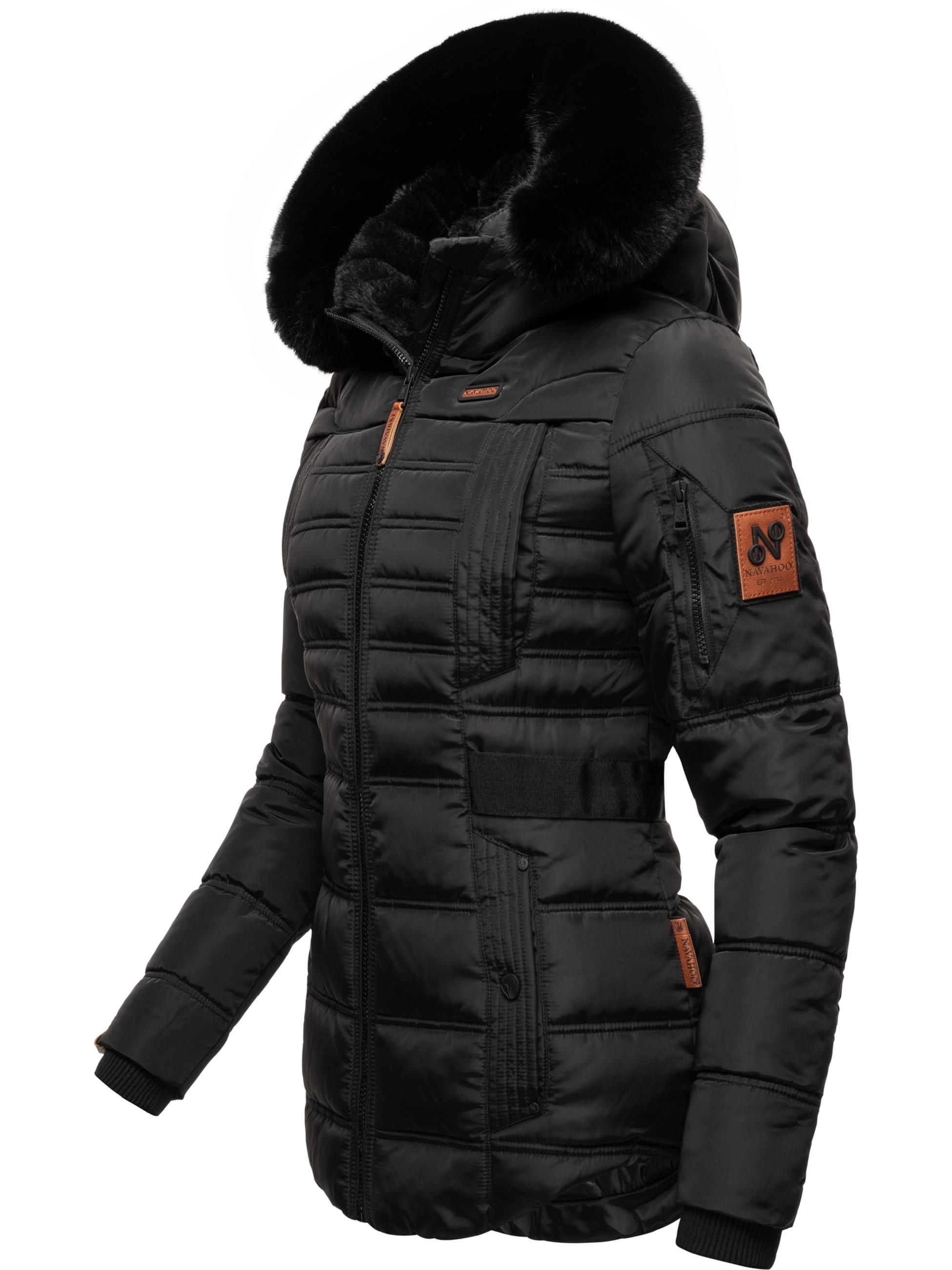 Gesteppte Winterjacke mit Kapuze "Melikaa" Black