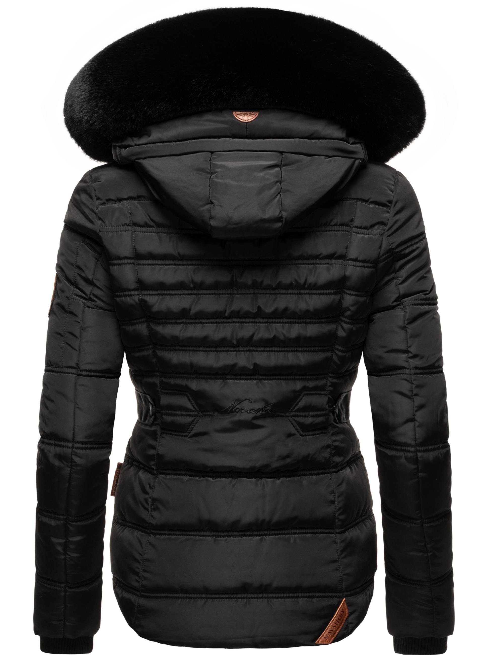 Gesteppte Winterjacke mit Kapuze "Melikaa" Black