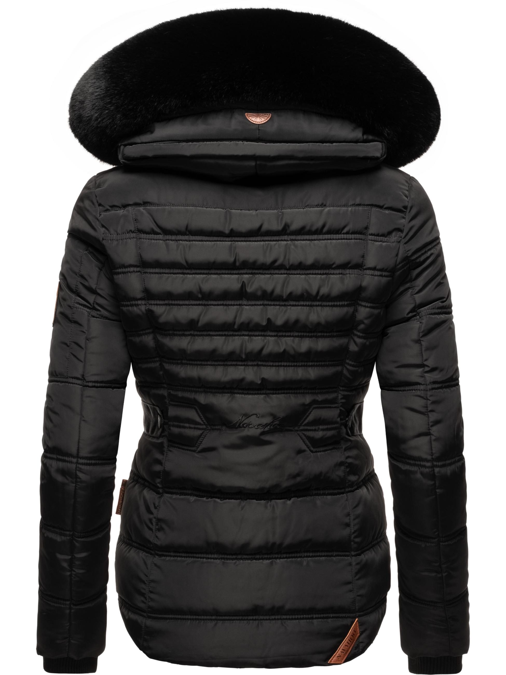 Gesteppte Winterjacke mit Kapuze "Melikaa" Black