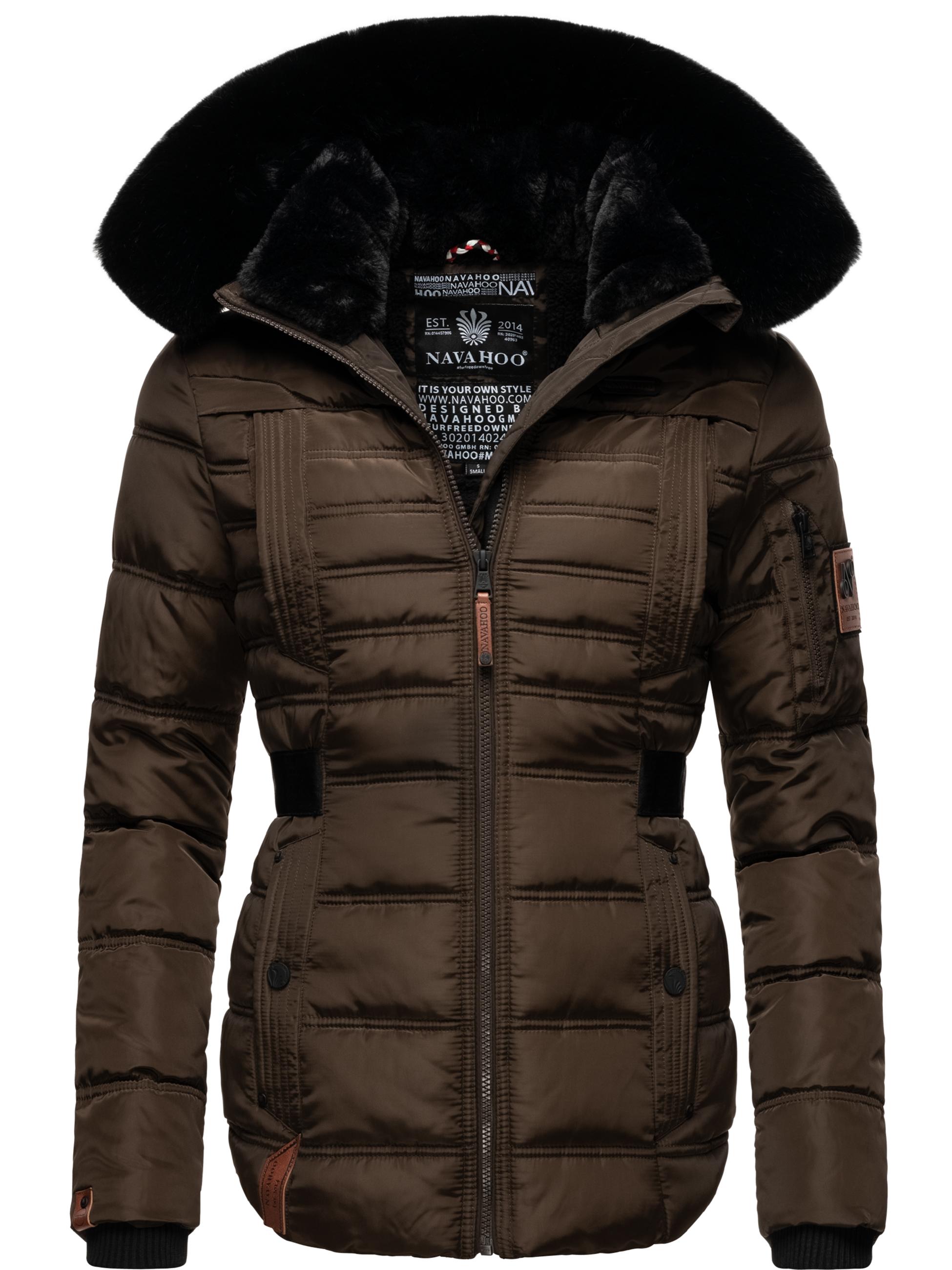 Gesteppte Winterjacke mit Kapuze "Melikaa" Chocolate