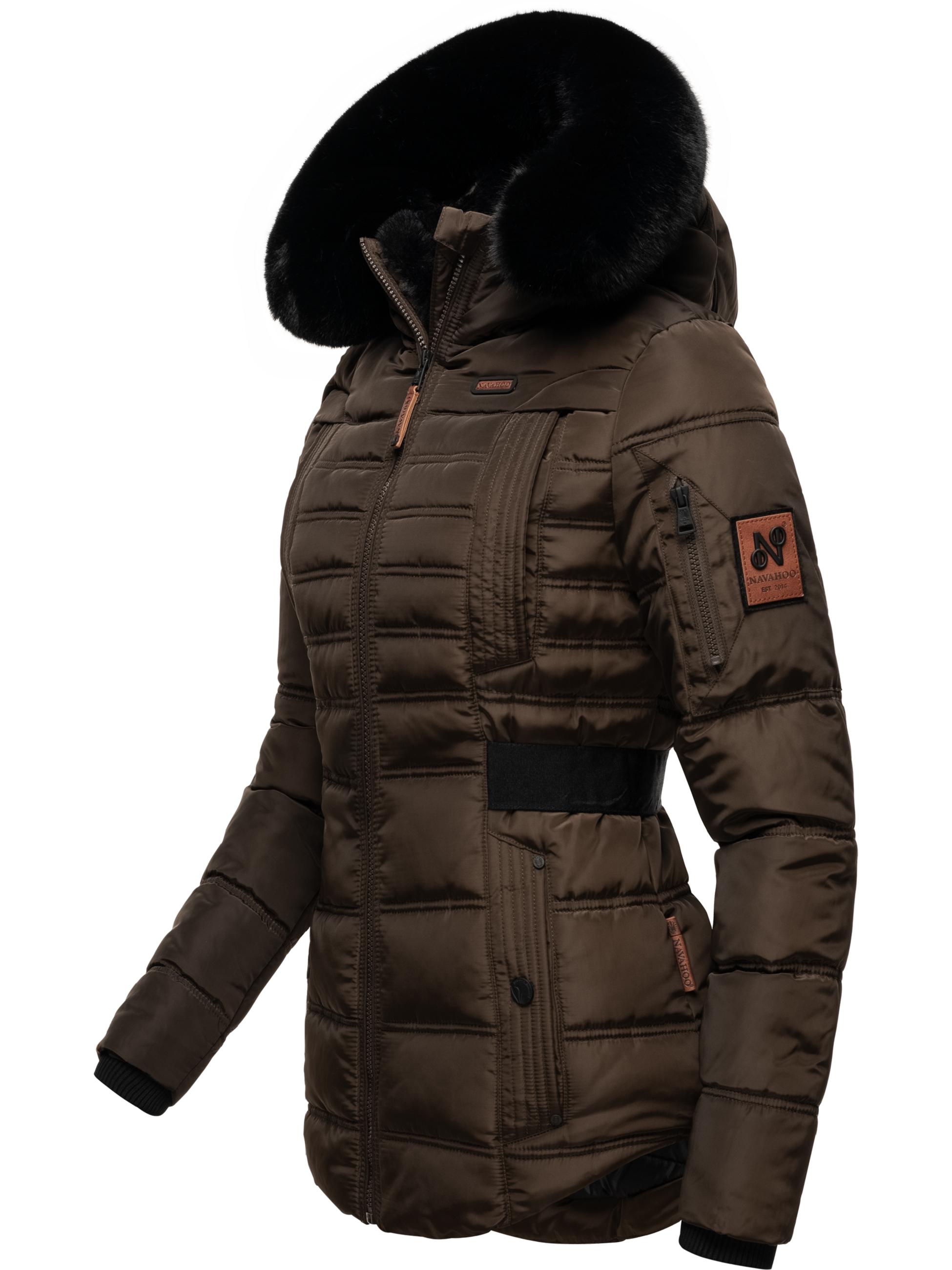 Gesteppte Winterjacke mit Kapuze "Melikaa" Chocolate