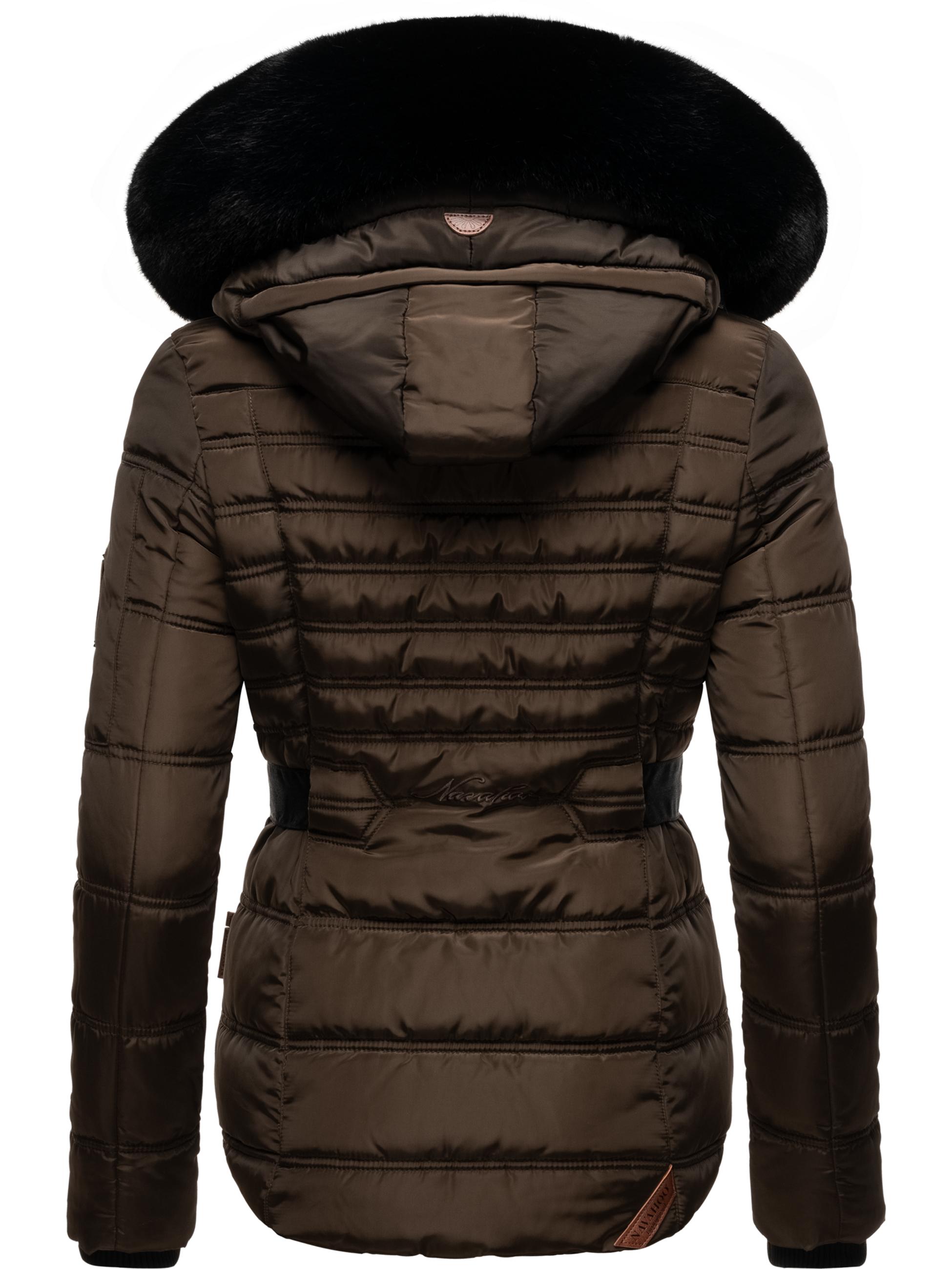 Gesteppte Winterjacke mit Kapuze "Melikaa" Chocolate