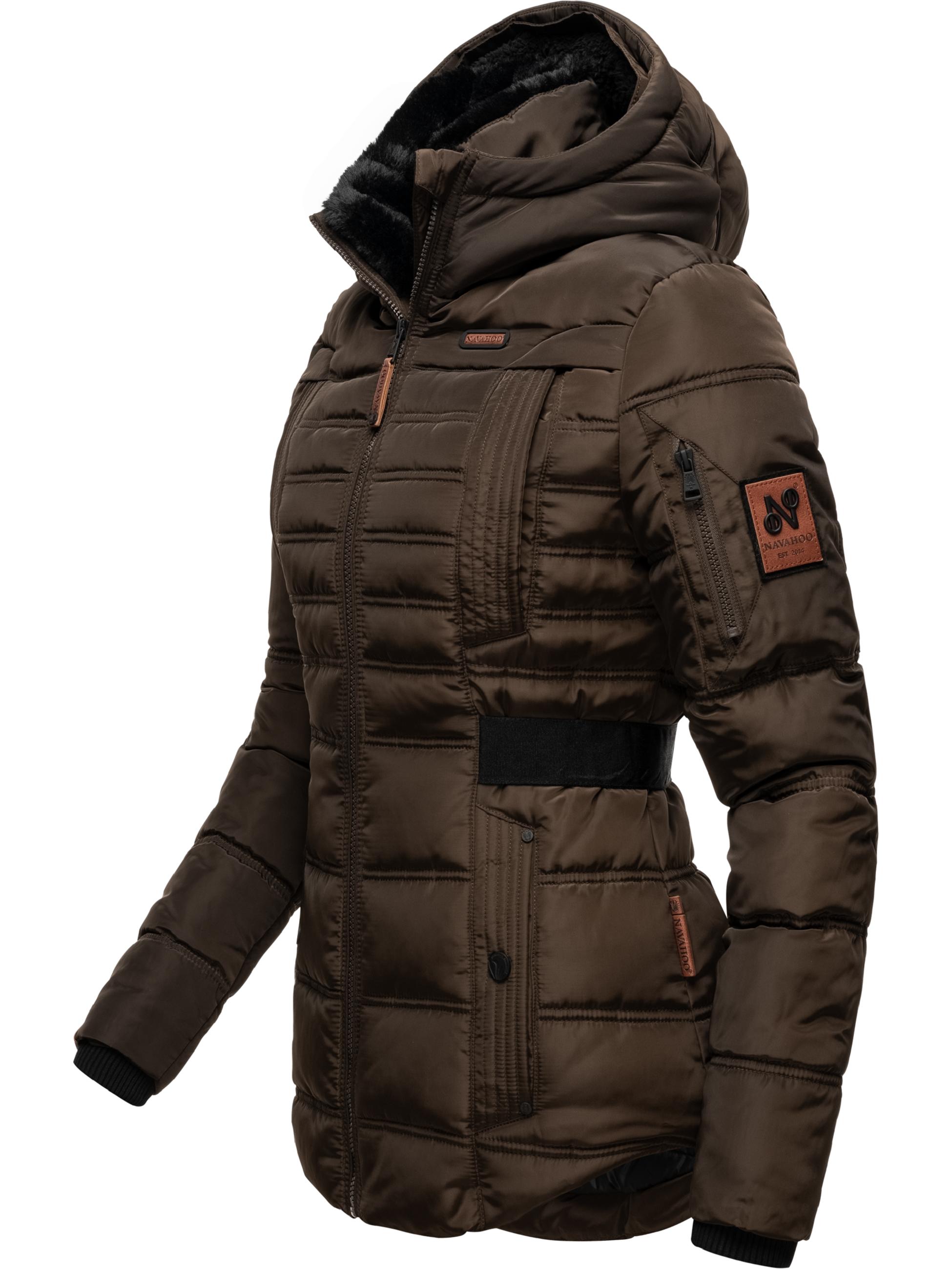 Gesteppte Winterjacke mit Kapuze "Melikaa" Chocolate