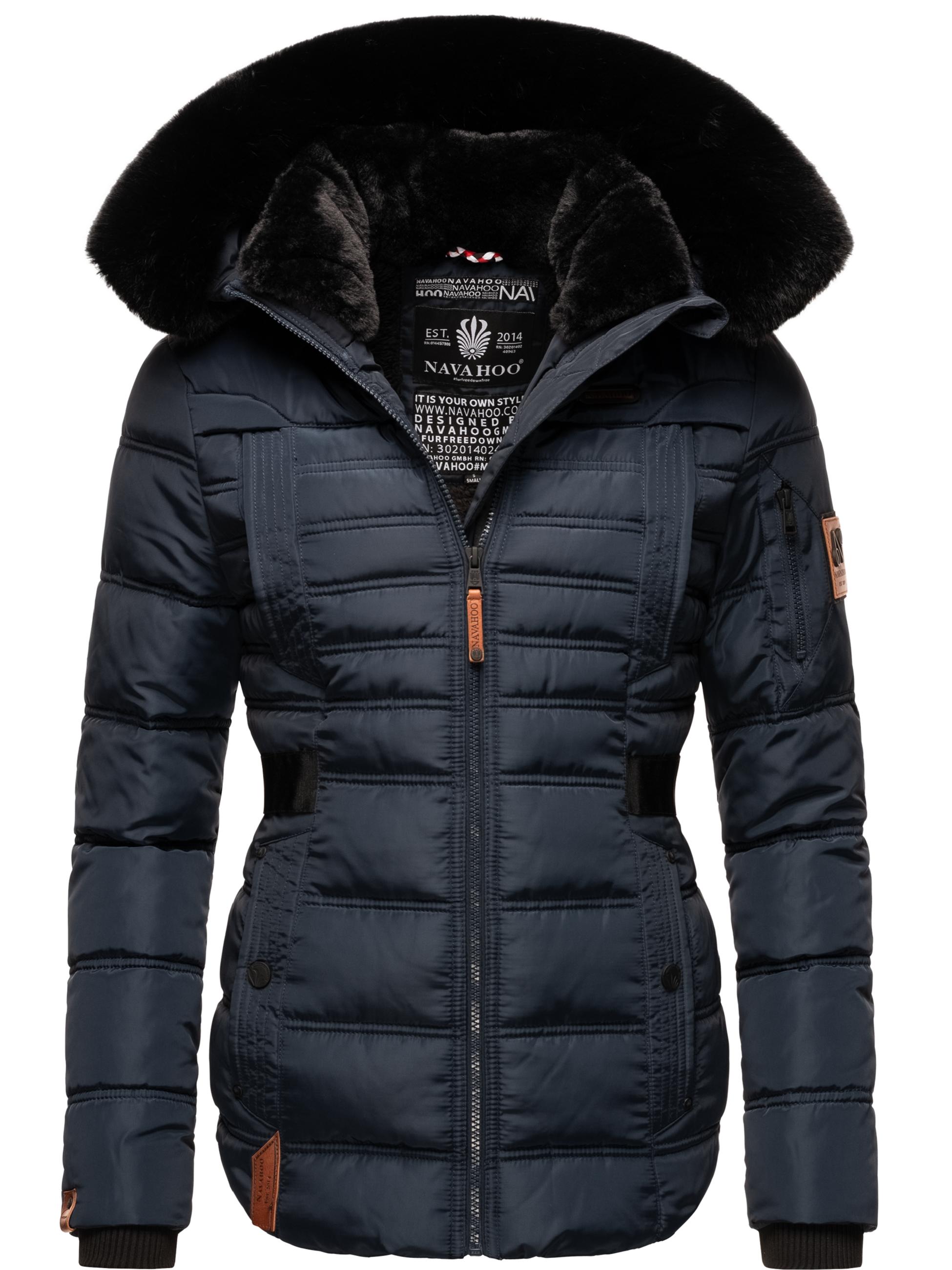 Gesteppte Winterjacke mit Kapuze "Melikaa" Navy