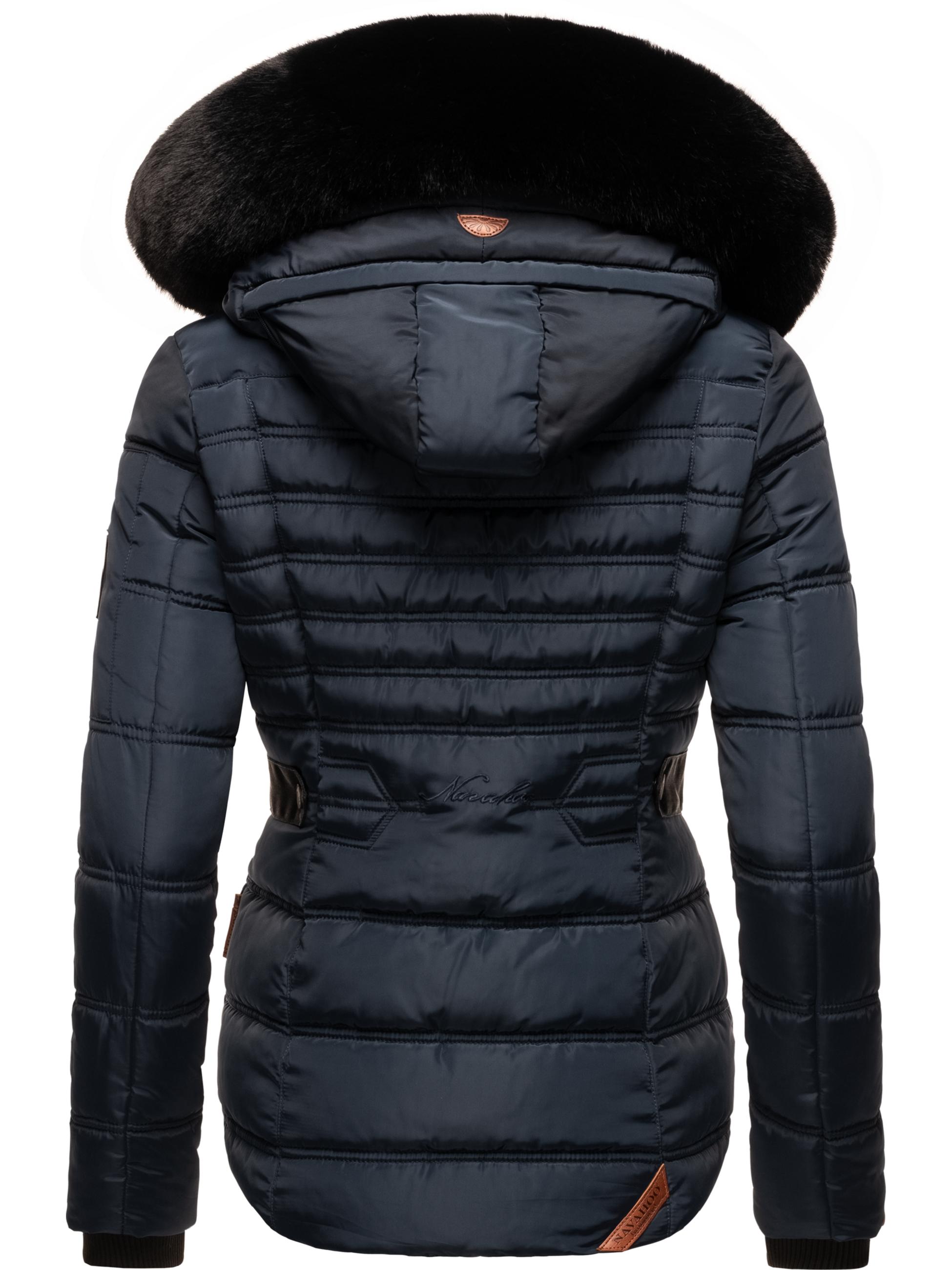 Gesteppte Winterjacke mit Kapuze "Melikaa" Navy