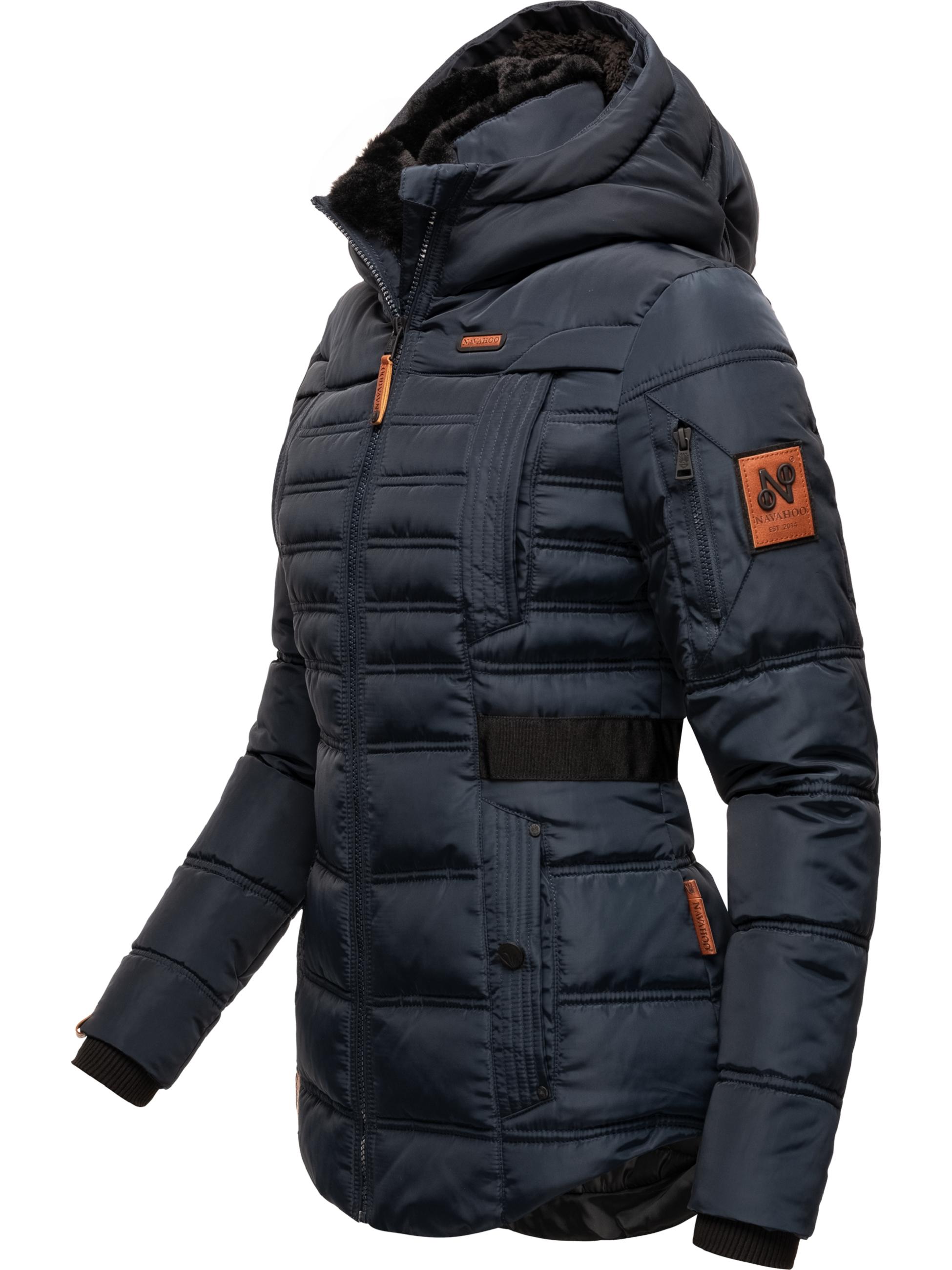 Gesteppte Winterjacke mit Kapuze "Melikaa" Navy