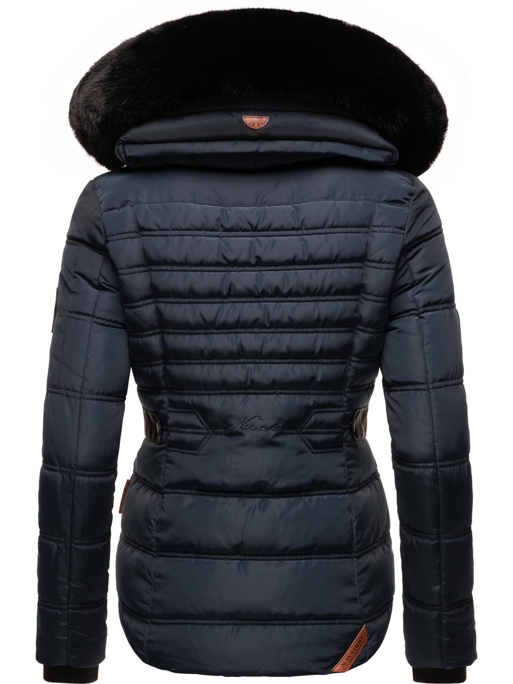 Gesteppte Winterjacke mit Kapuze "Melikaa" Navy