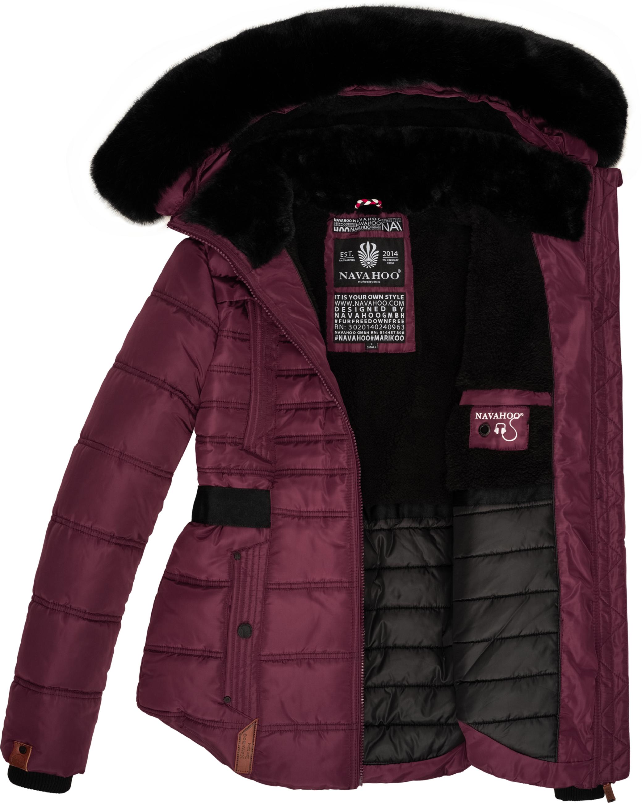 Gesteppte Winterjacke mit Kapuze "Melikaa" Wine