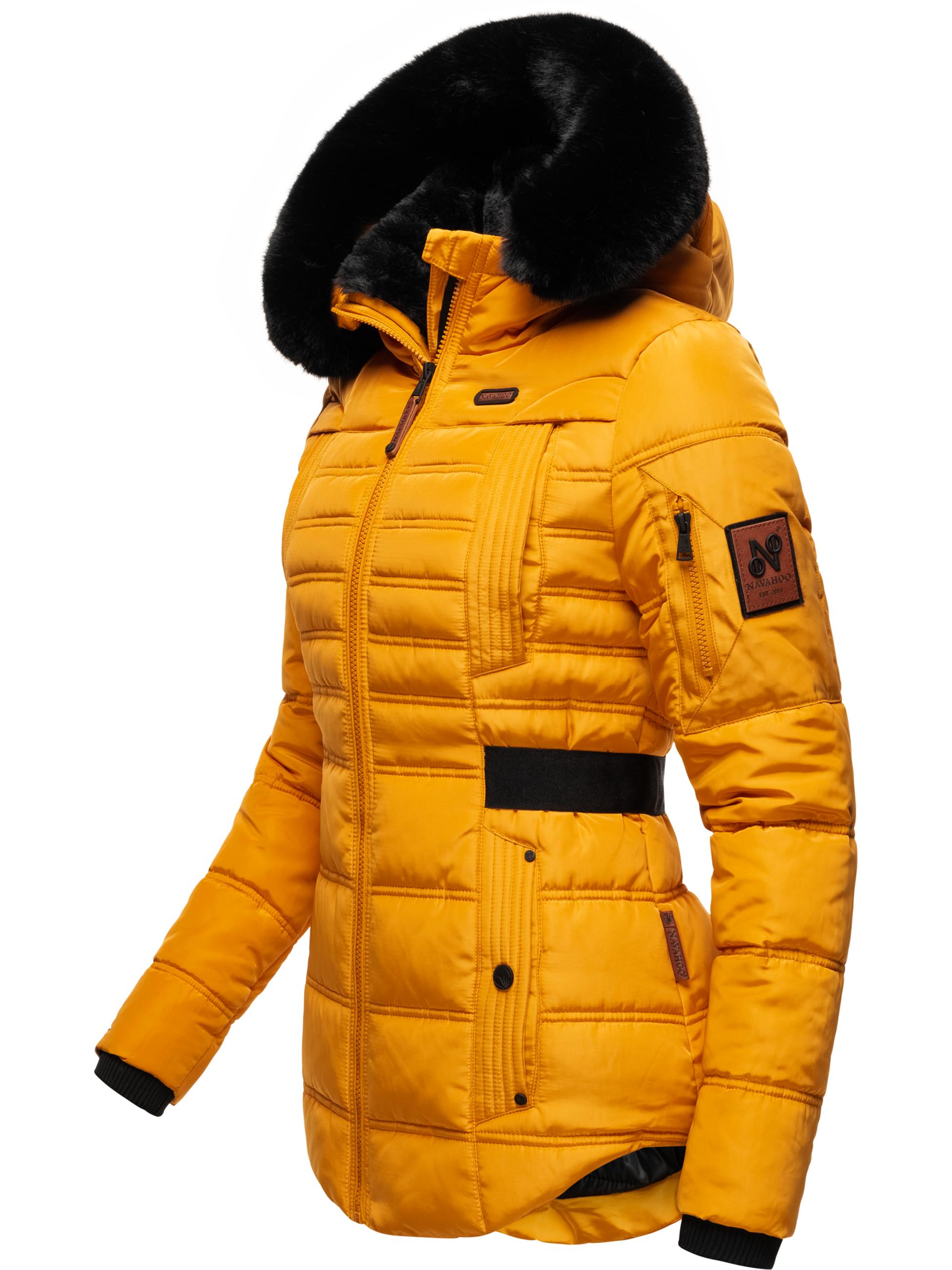 Gesteppte Winterjacke mit Kapuze "Melikaa" Yellow