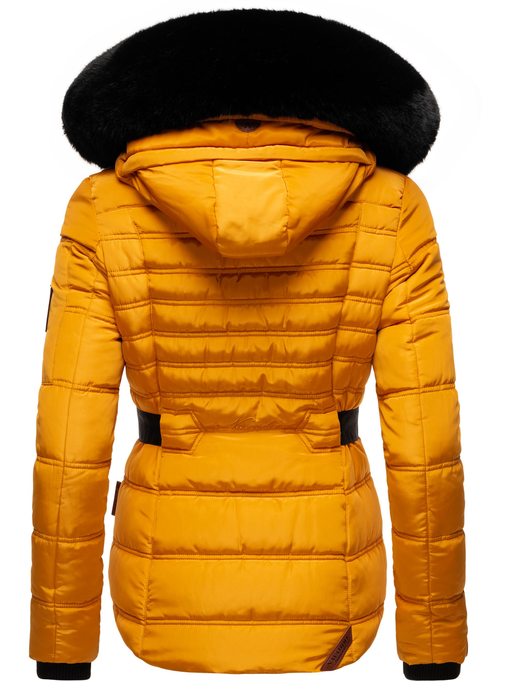 Gesteppte Winterjacke mit Kapuze "Melikaa" Yellow