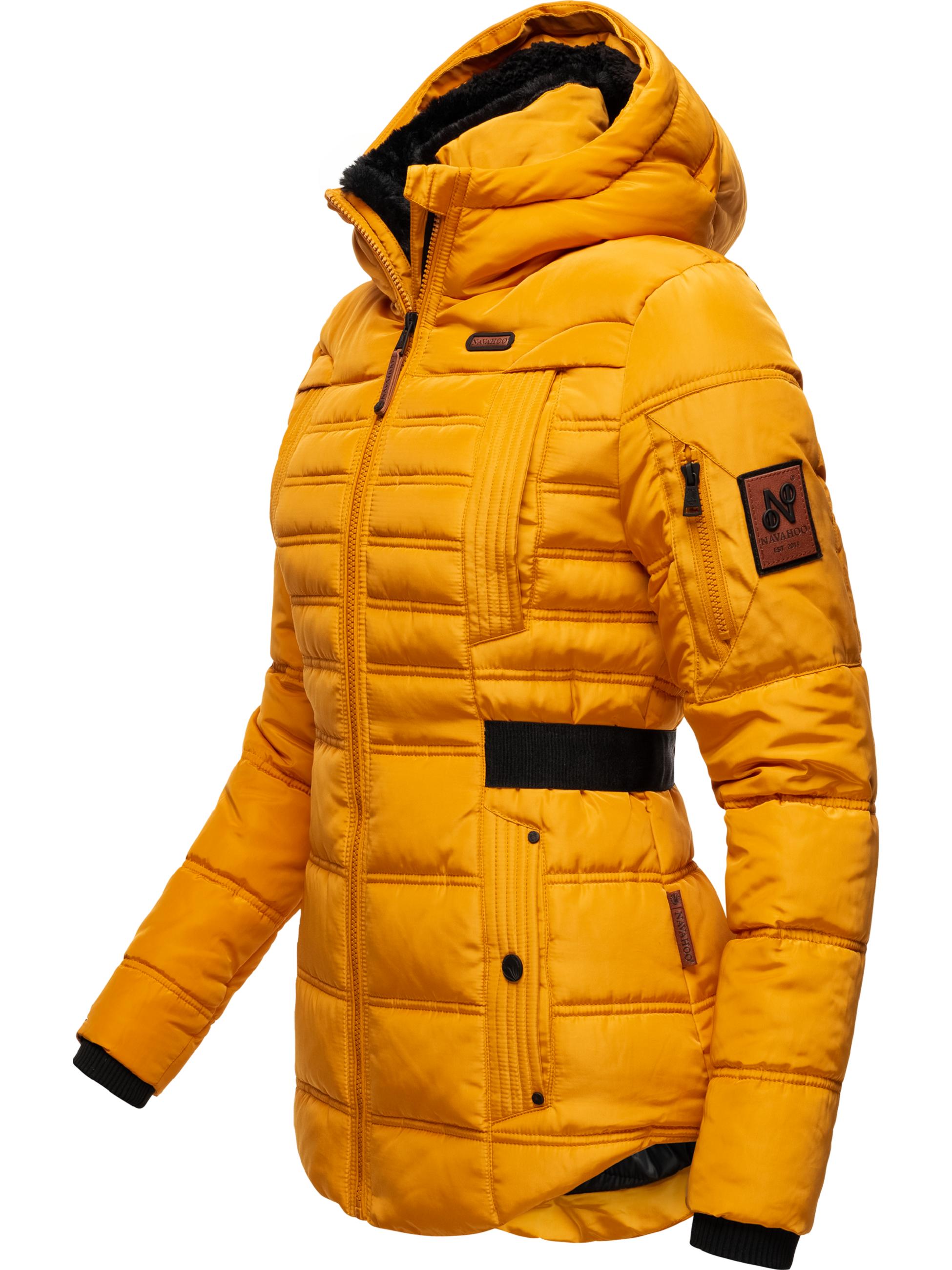 Gesteppte Winterjacke mit Kapuze "Melikaa" Yellow