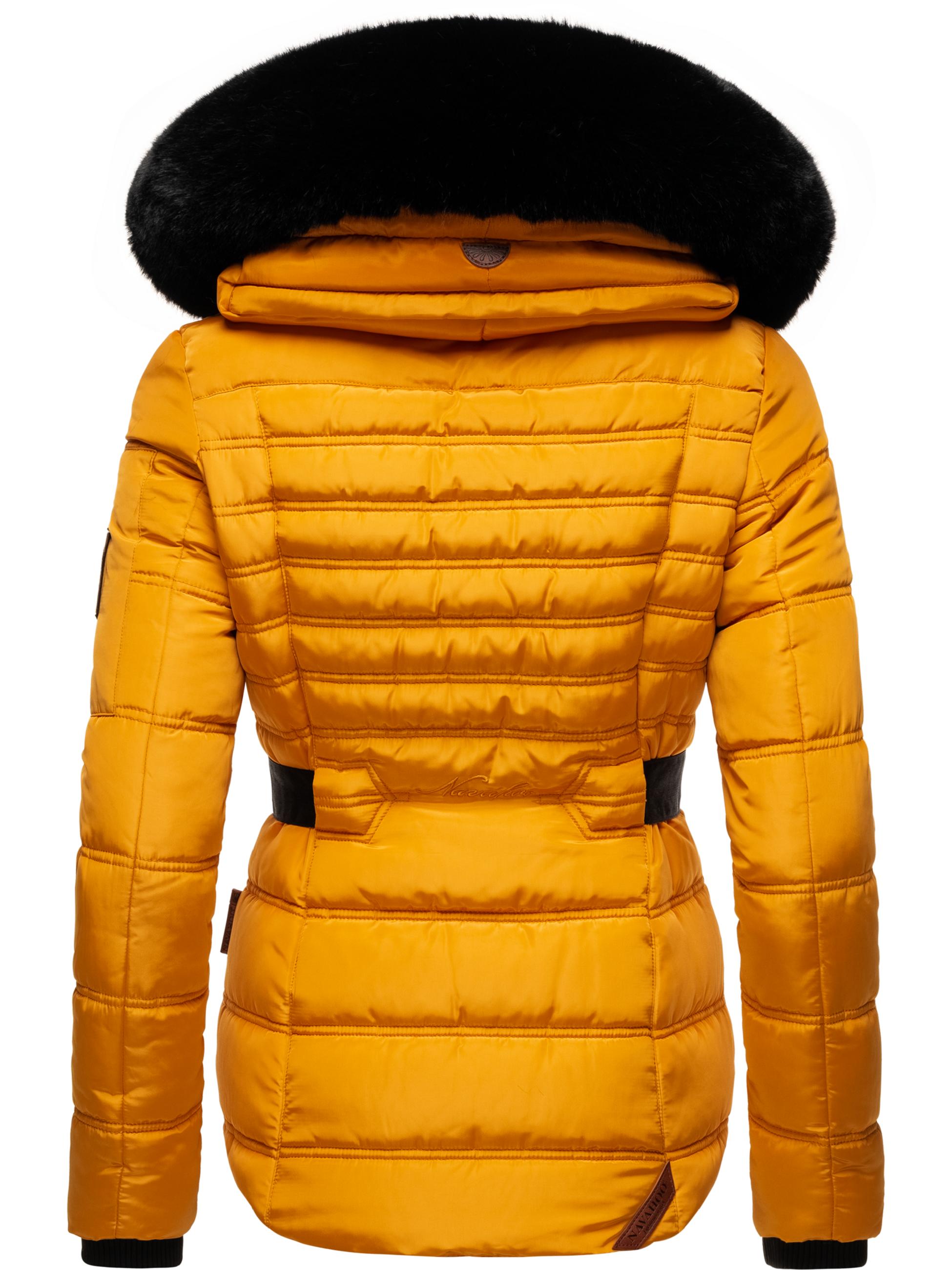 Gesteppte Winterjacke mit Kapuze "Melikaa" Yellow