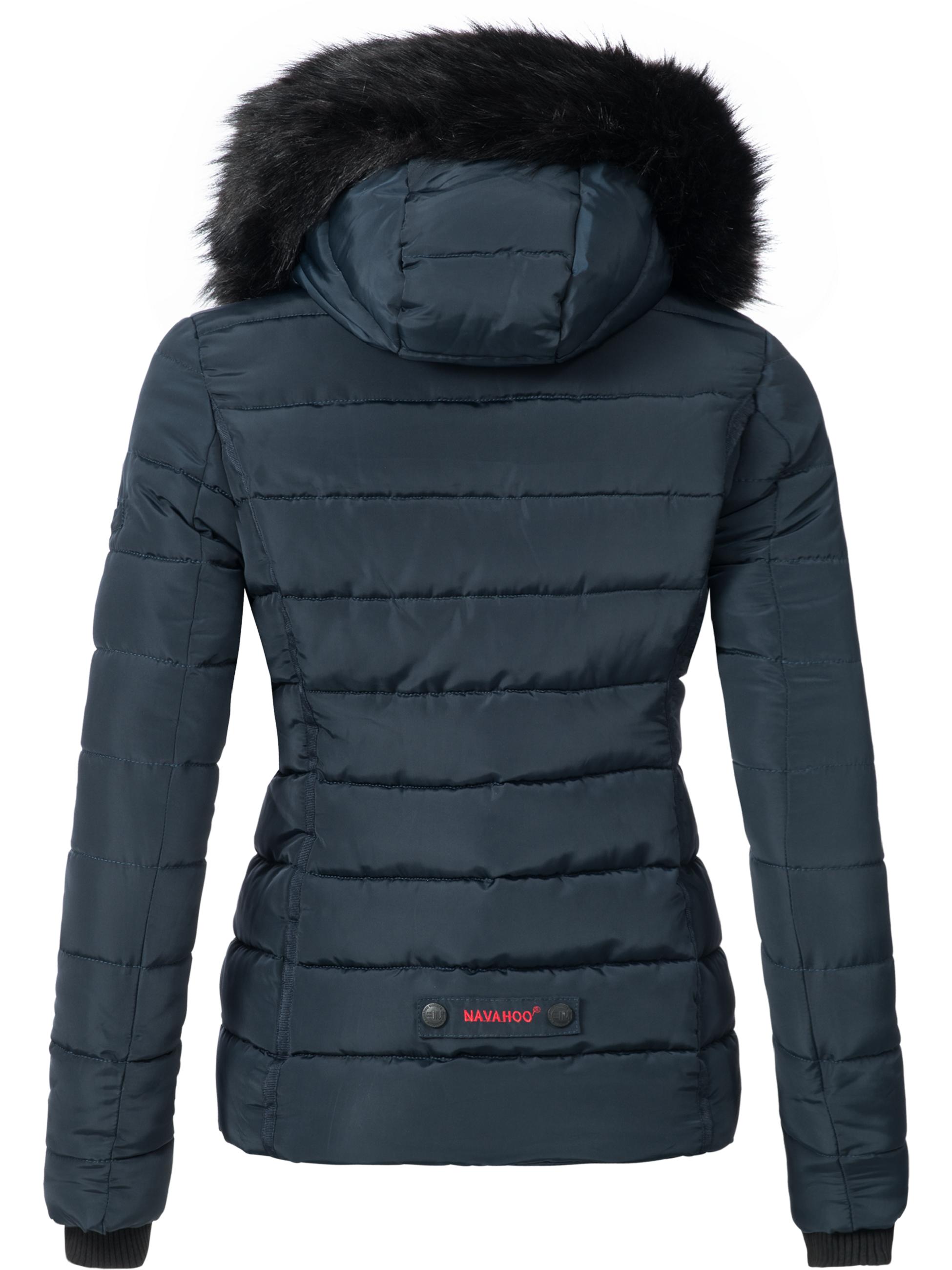 Gefütterte Steppjacke mit Kapuze "Miamor" Blau