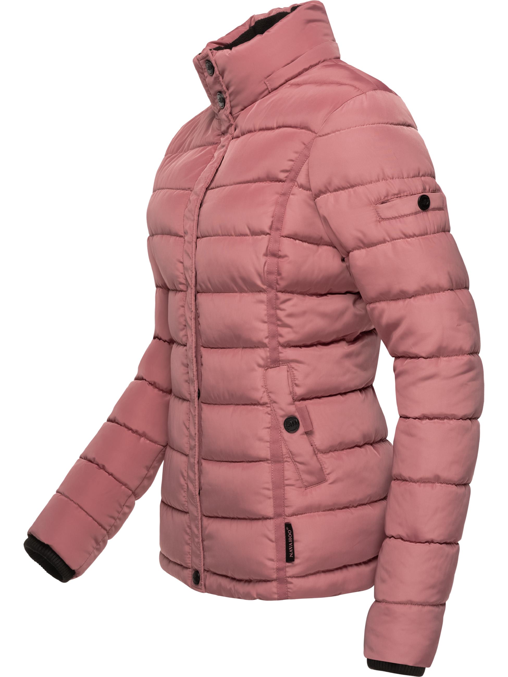 Gefütterte Steppjacke mit Kapuze "Miamor" Dark Rose