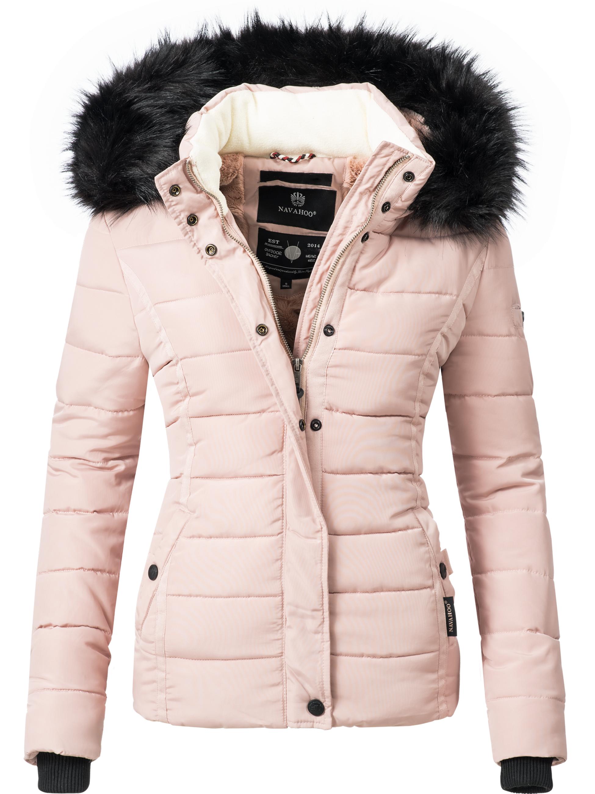 Gefütterte Steppjacke mit Kapuze "Miamor" Rosa