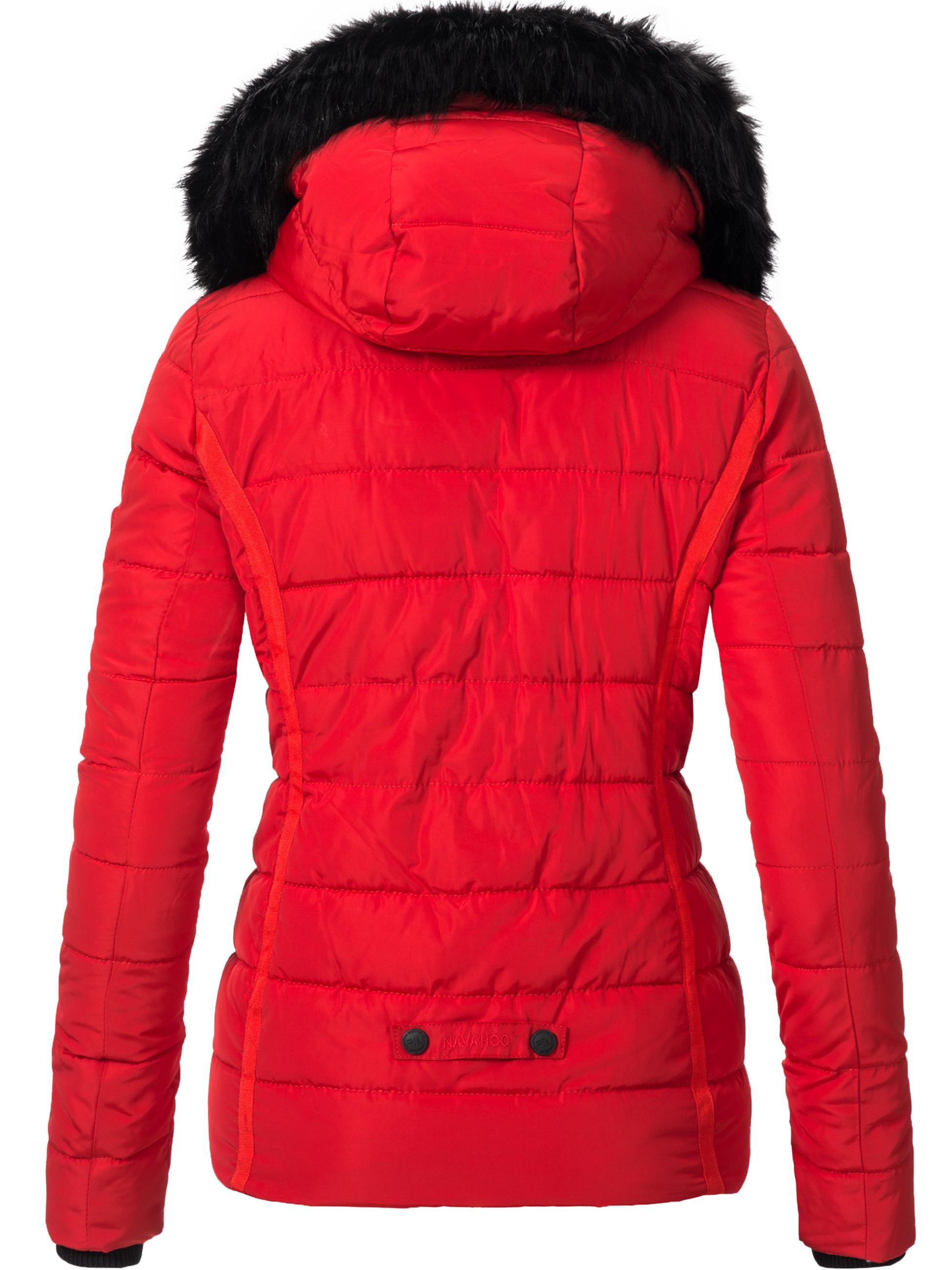 Gefütterte Steppjacke mit Kapuze "Miamor" Rot