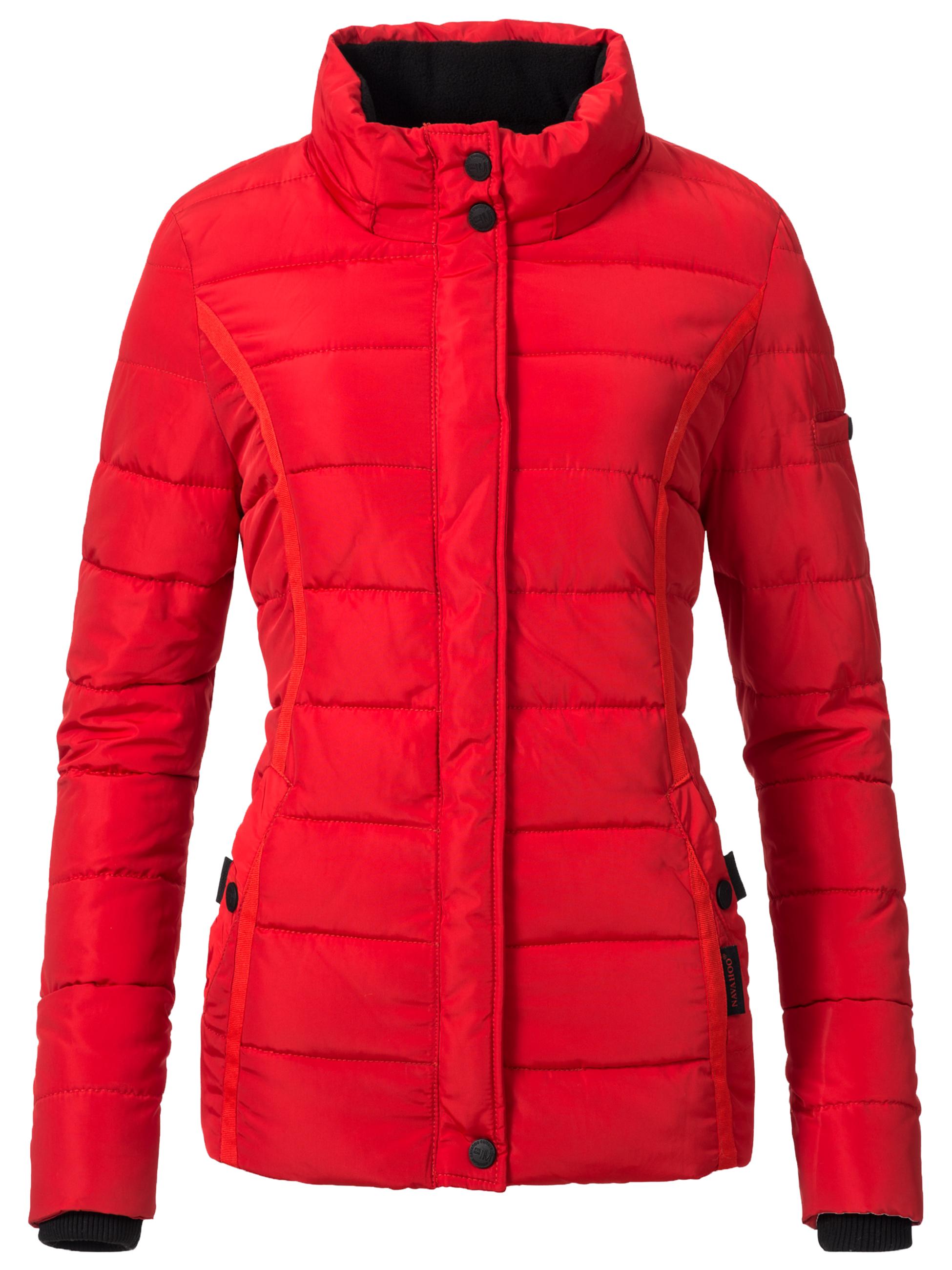 Gefütterte Steppjacke mit Kapuze "Miamor" Rot