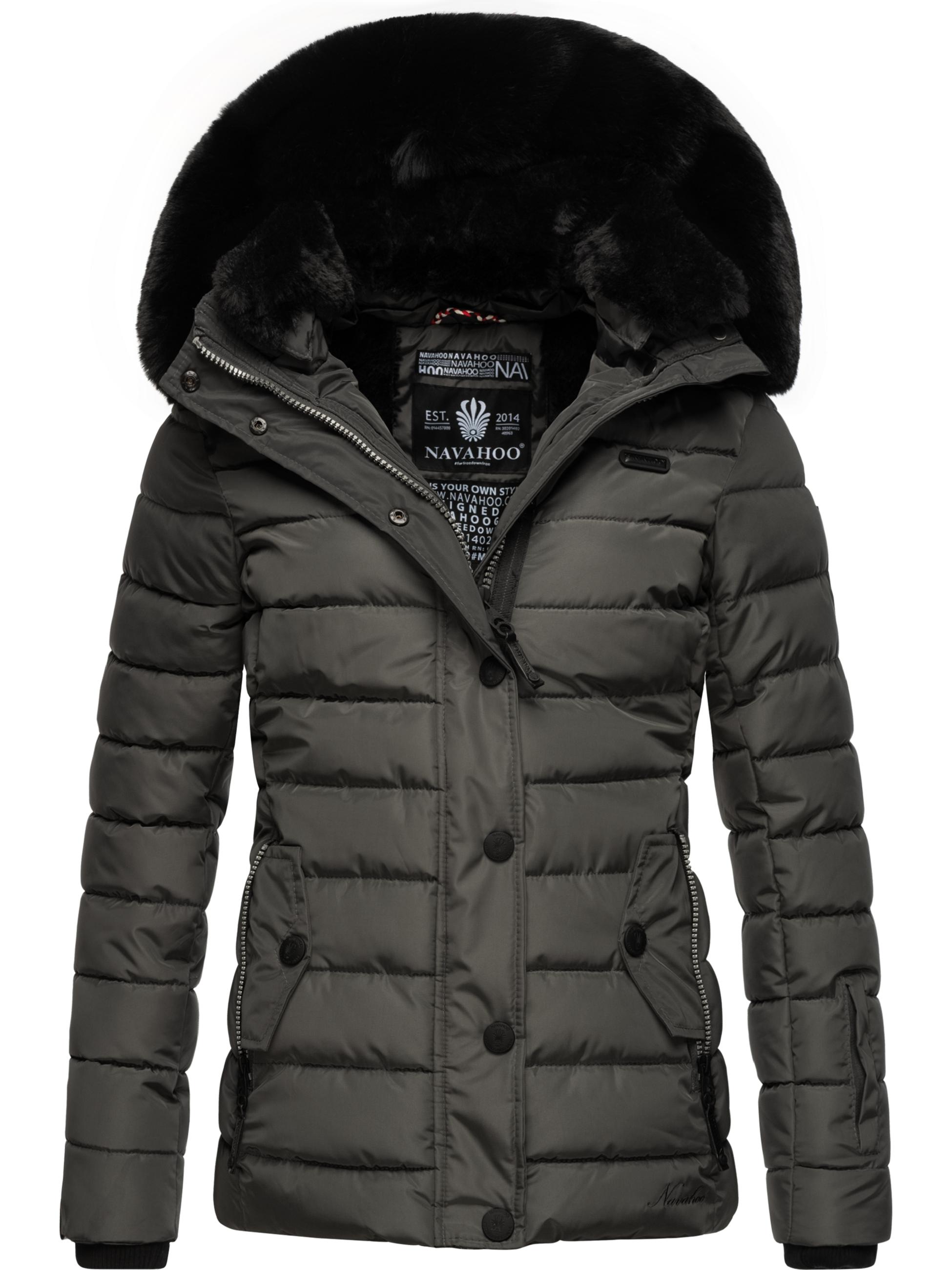 Gesteppte Winterjacke mit Kapuze "Milianaa" Anthracite