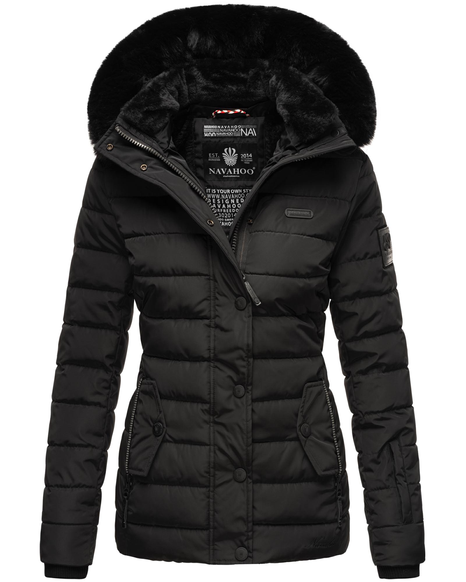 Gesteppte Winterjacke mit Kapuze "Milianaa" Black