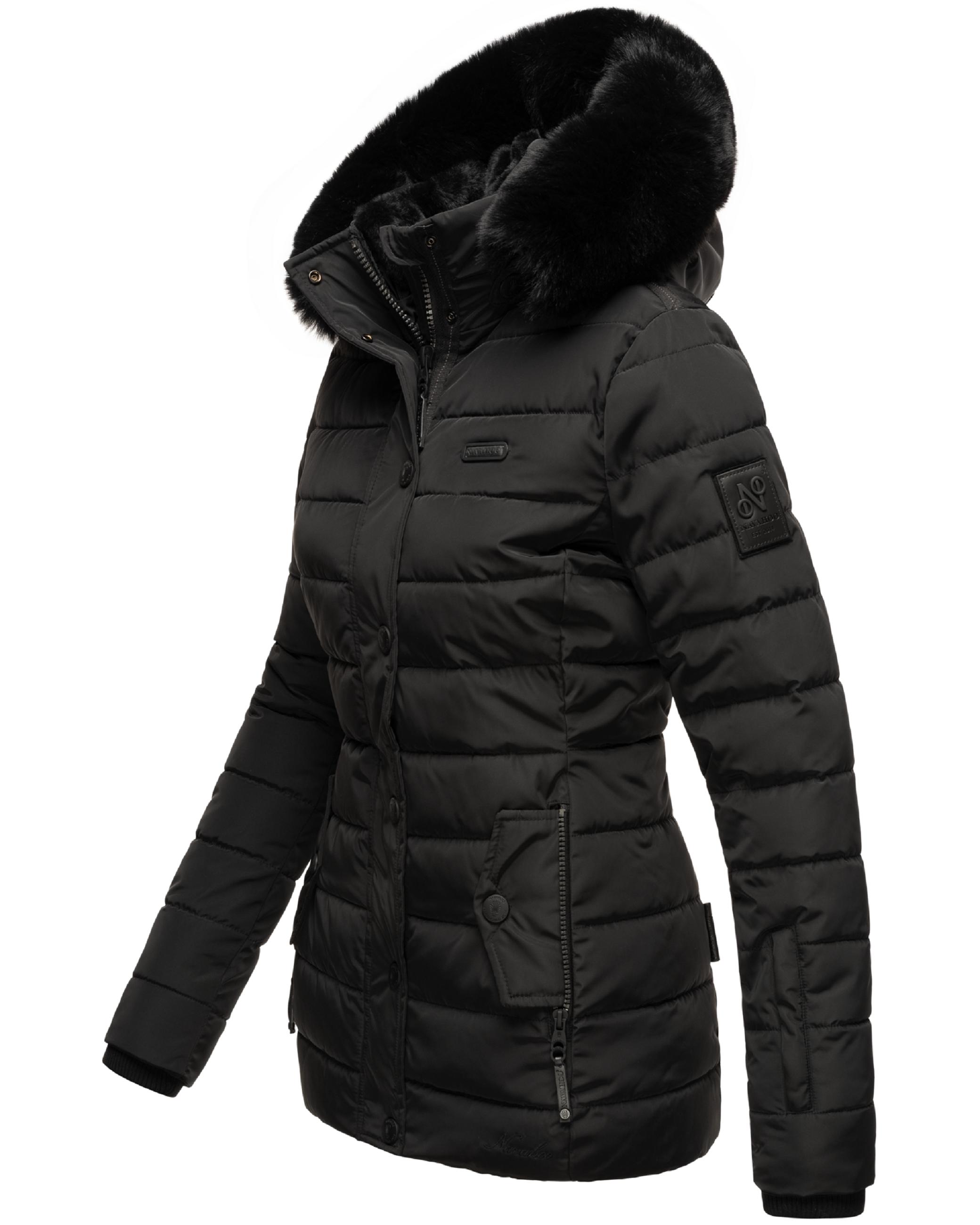 Gesteppte Winterjacke mit Kapuze "Milianaa" Black