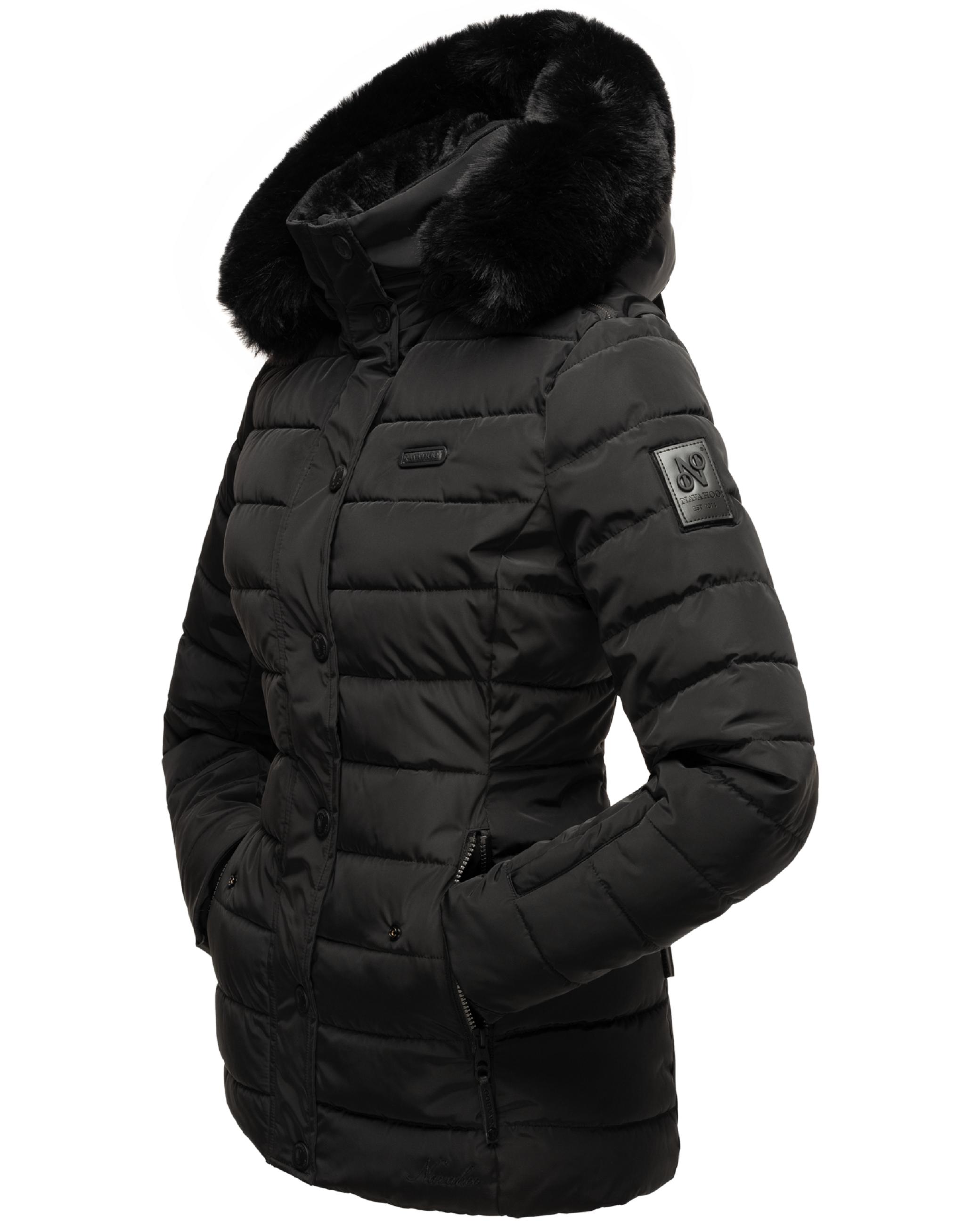 Gesteppte Winterjacke mit Kapuze "Milianaa" Black