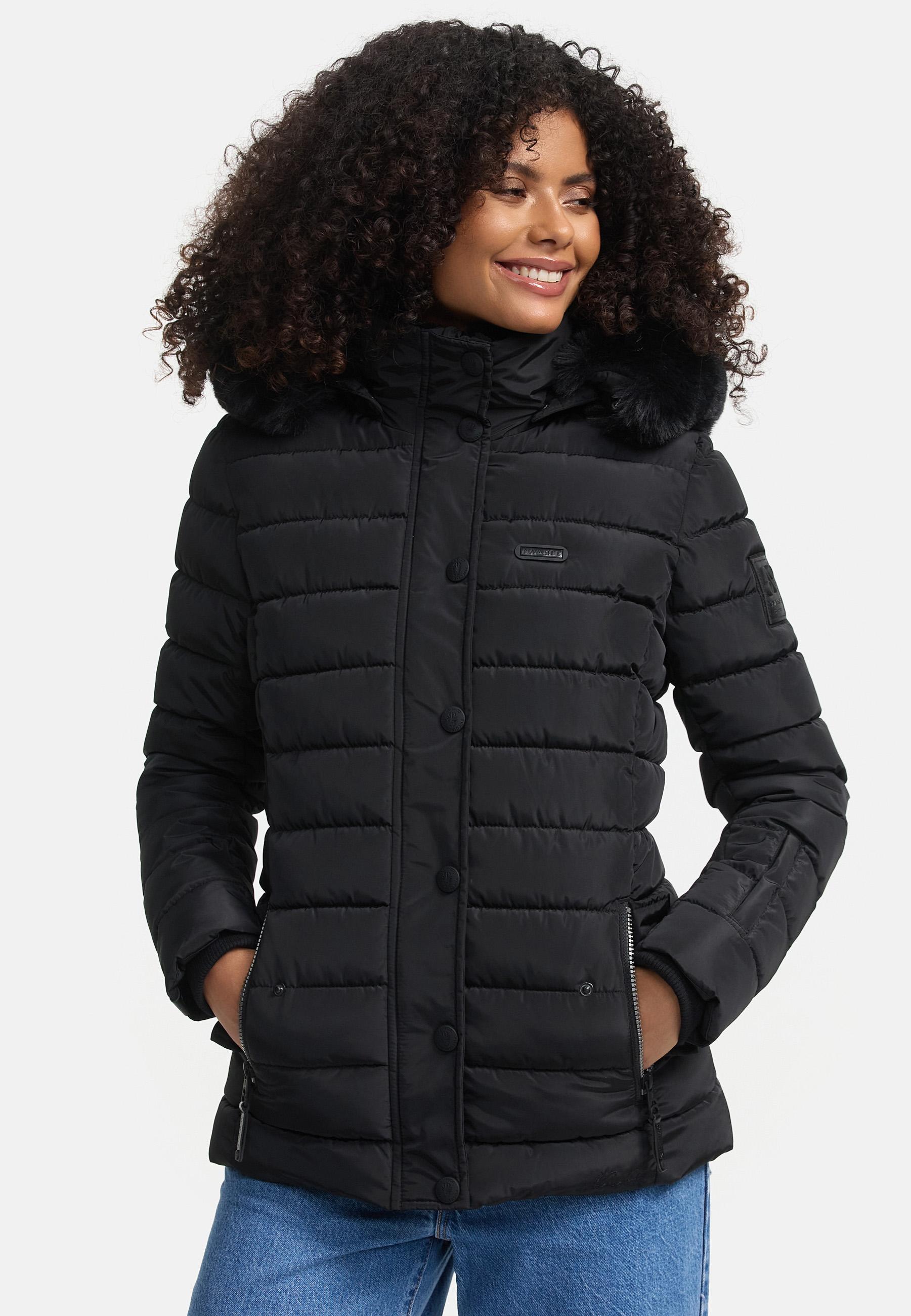 Gesteppte Winterjacke mit Kapuze "Milianaa" Black