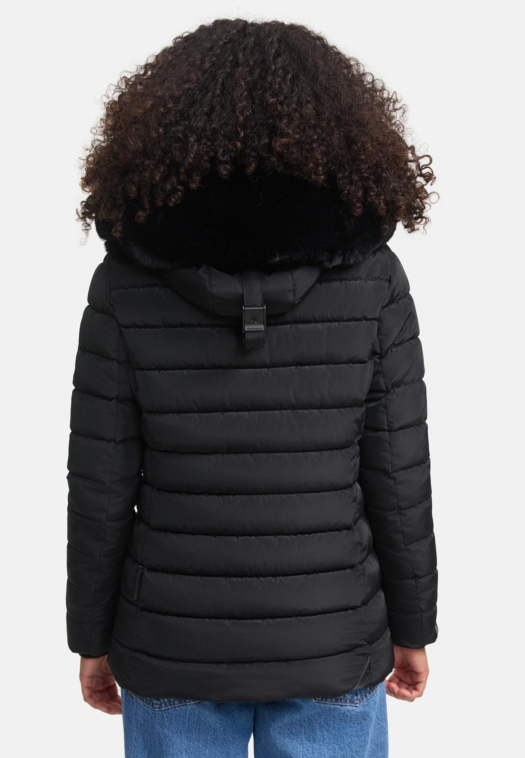 Gesteppte Winterjacke mit Kapuze "Milianaa" Black