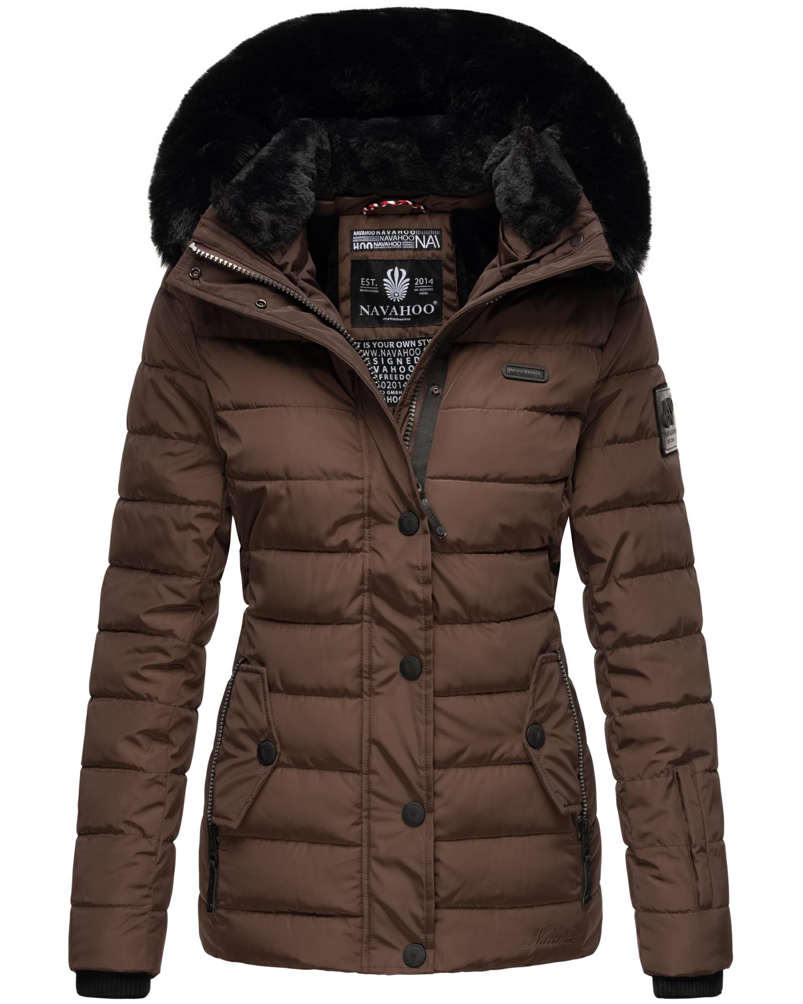 Gesteppte Winterjacke mit Kapuze "Milianaa" Chocolate