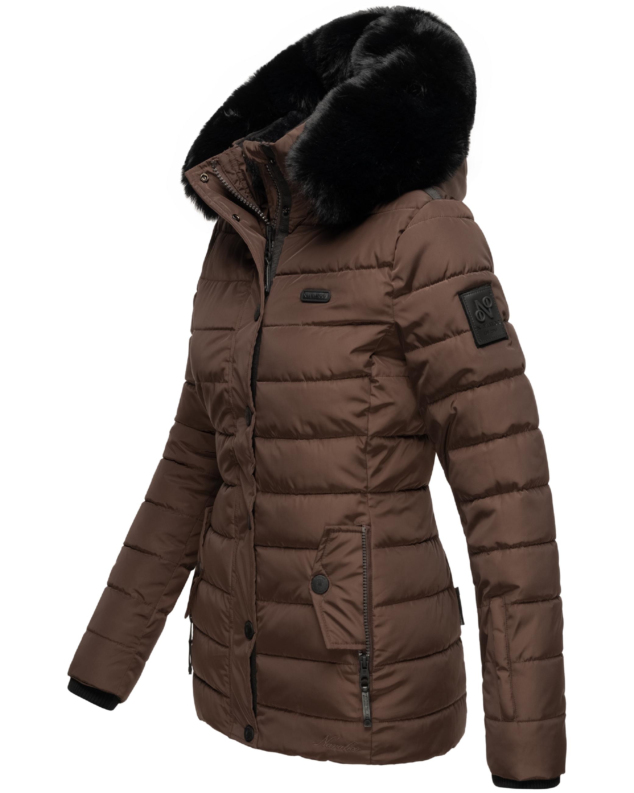 Gesteppte Winterjacke mit Kapuze "Milianaa" Chocolate