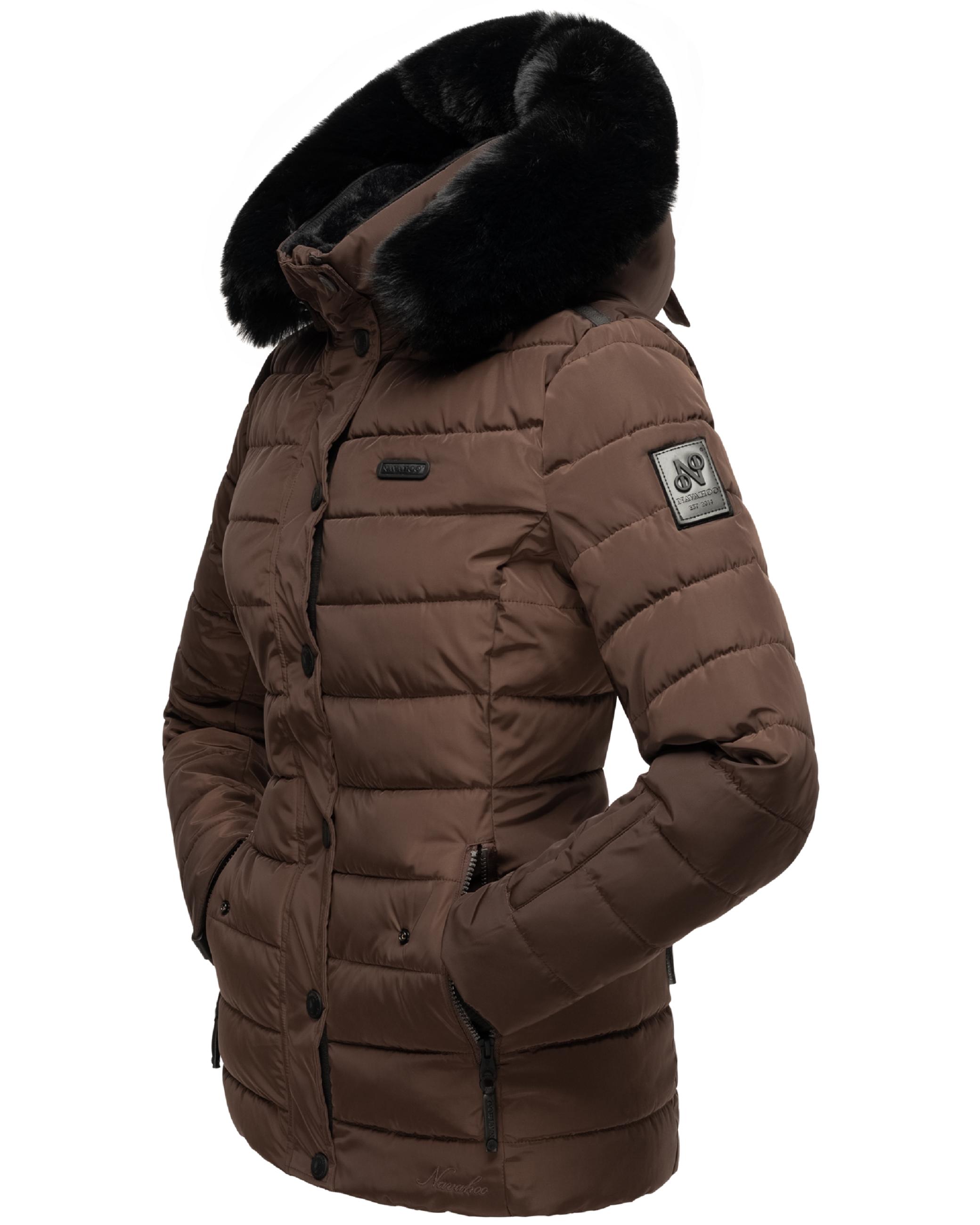 Gesteppte Winterjacke mit Kapuze "Milianaa" Chocolate