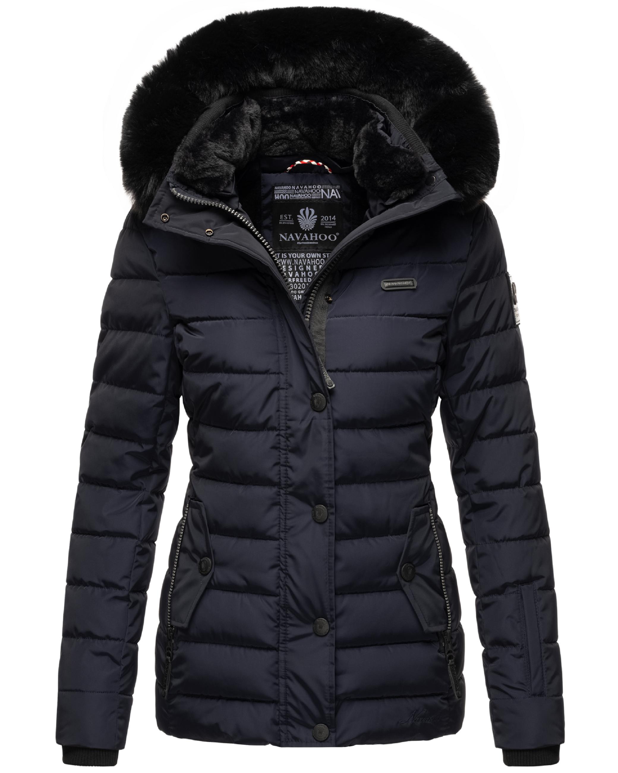 Gesteppte Winterjacke mit Kapuze "Milianaa" Navy