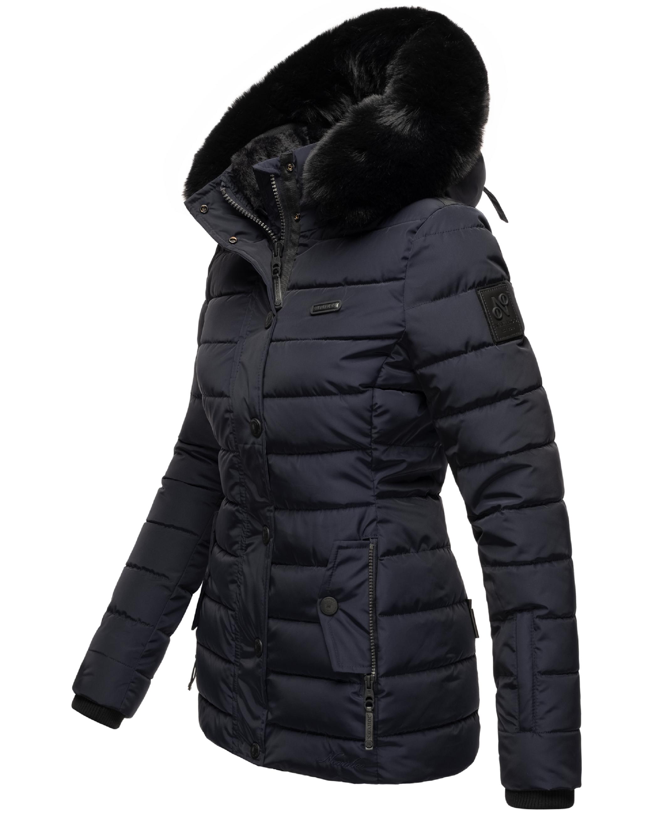 Gesteppte Winterjacke mit Kapuze "Milianaa" Navy