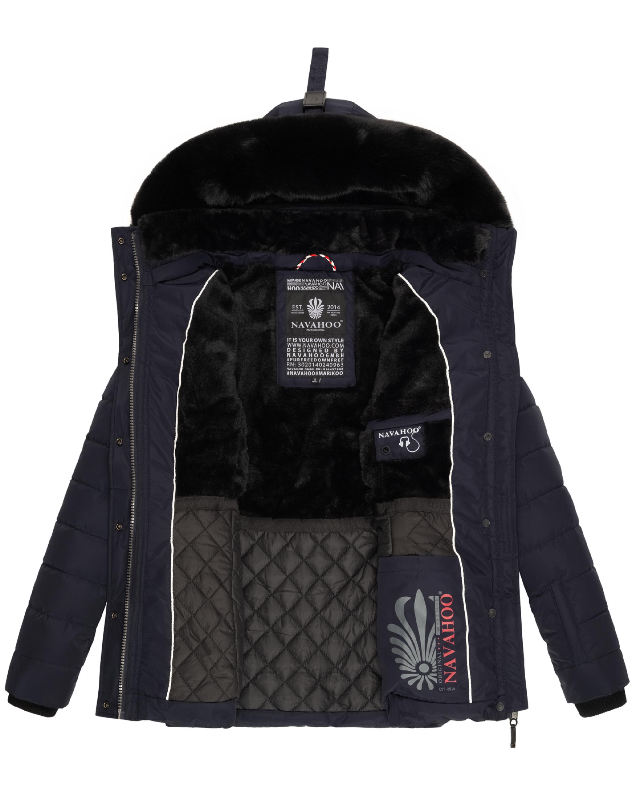 Gesteppte Winterjacke mit Kapuze "Milianaa" Navy