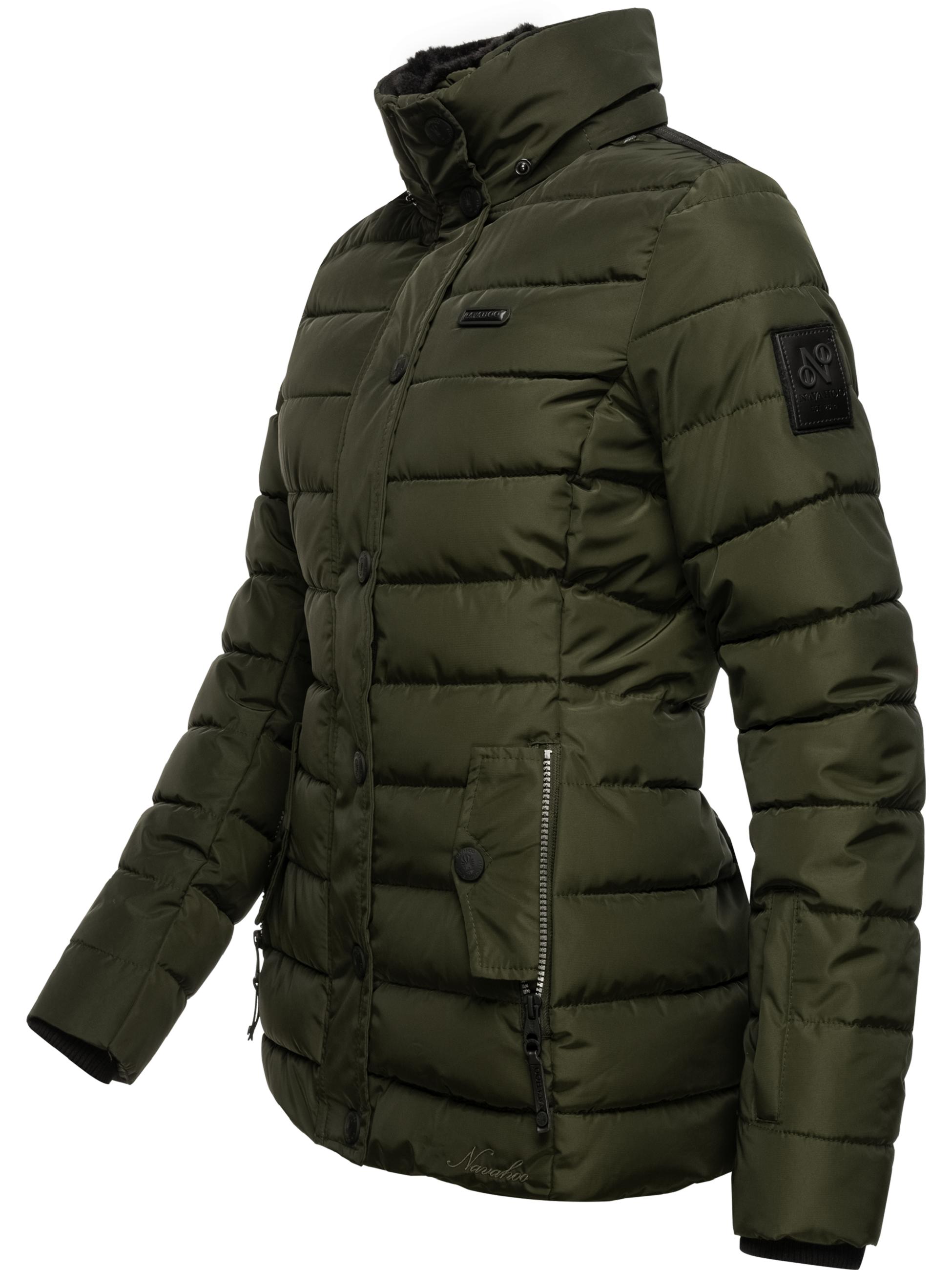 Gesteppte Winterjacke mit Kapuze "Milianaa" Olive