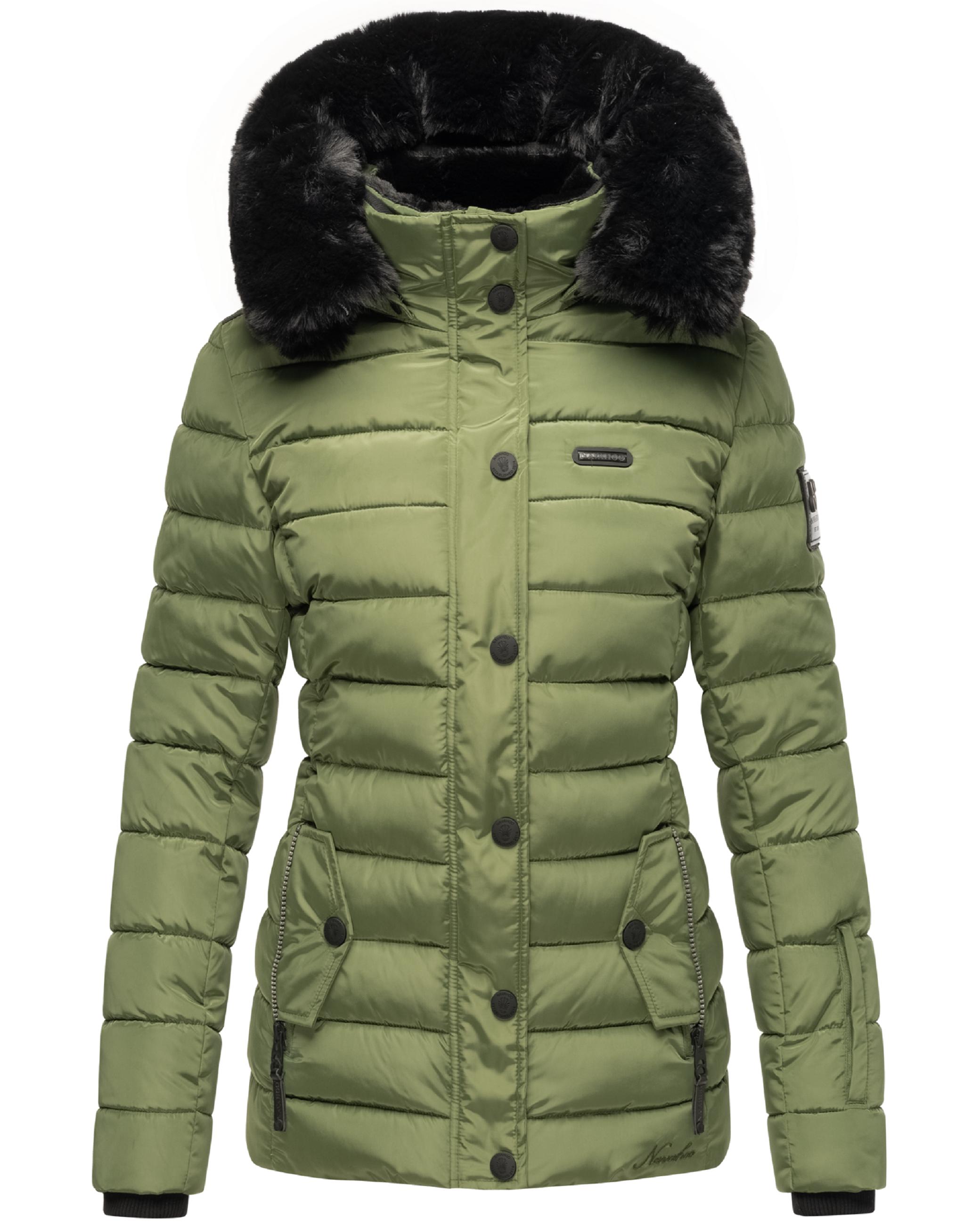 Gesteppte Winterjacke mit Kapuze "Milianaa" Pine Olive