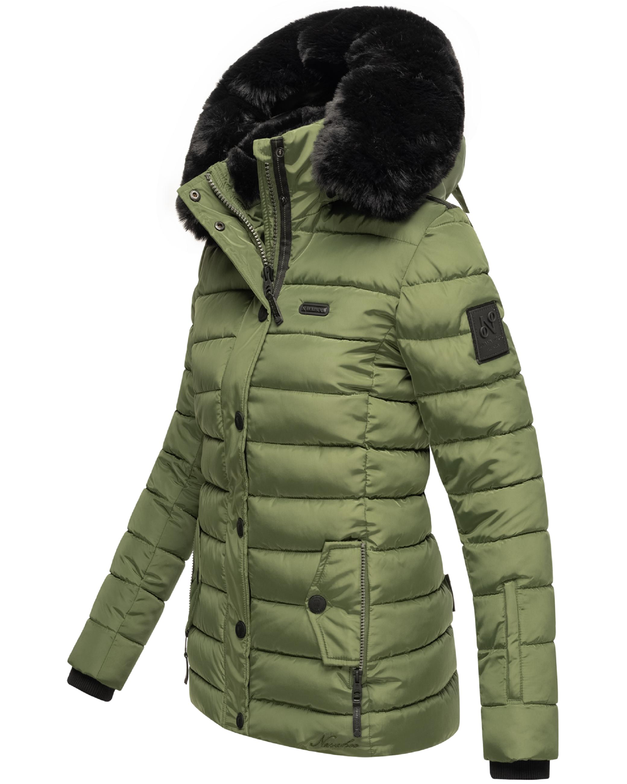 Gesteppte Winterjacke mit Kapuze "Milianaa" Pine Olive