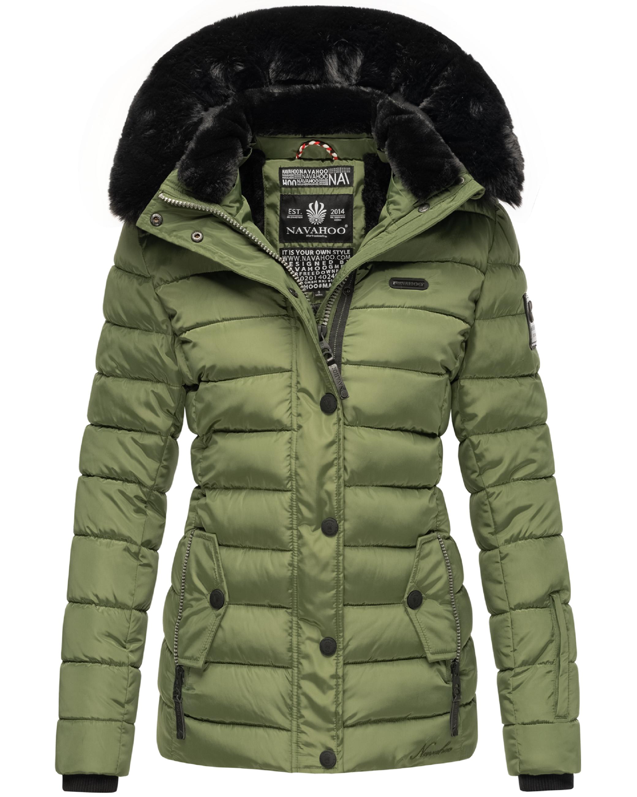 Gesteppte Winterjacke mit Kapuze "Milianaa" Pine Olive