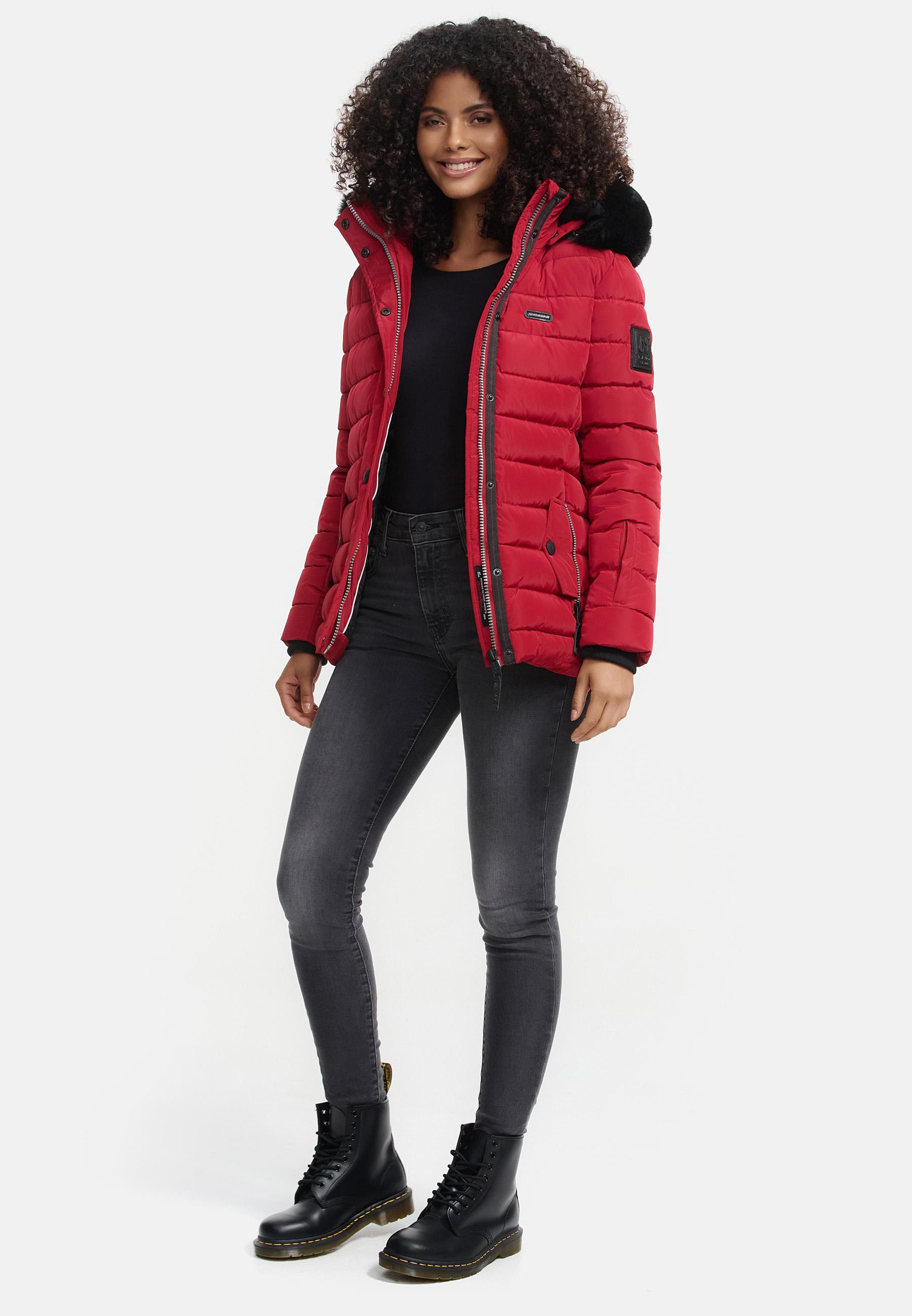 Gesteppte Winterjacke mit Kapuze "Milianaa" Red