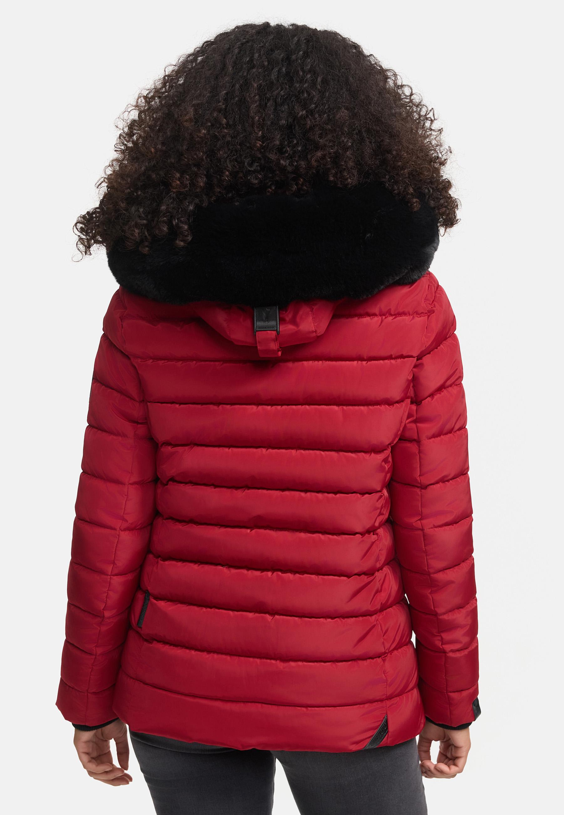 Gesteppte Winterjacke mit Kapuze "Milianaa" Red